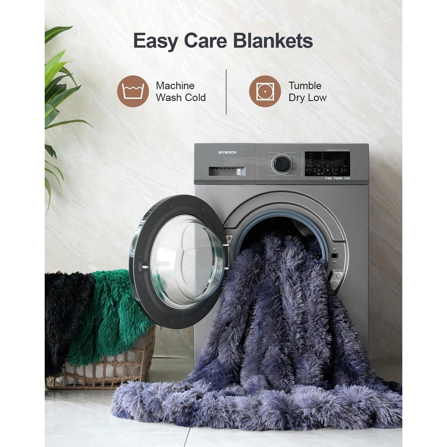 Manta de Piel Sintética Pawque 127x152 cm Negra Reversible