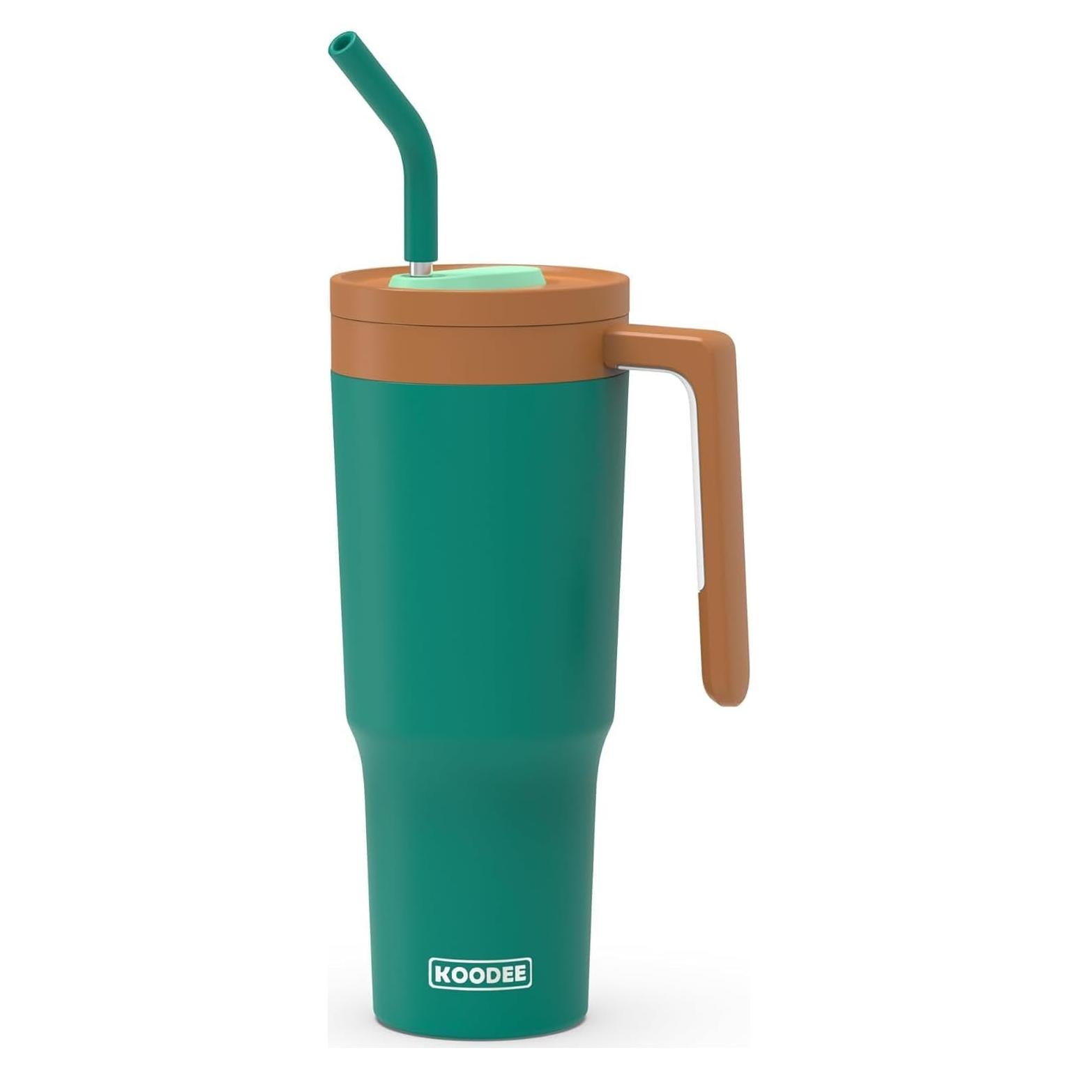 Taza Aislada Koodee 40 oz Acero Inoxidable Verde Oscuro
