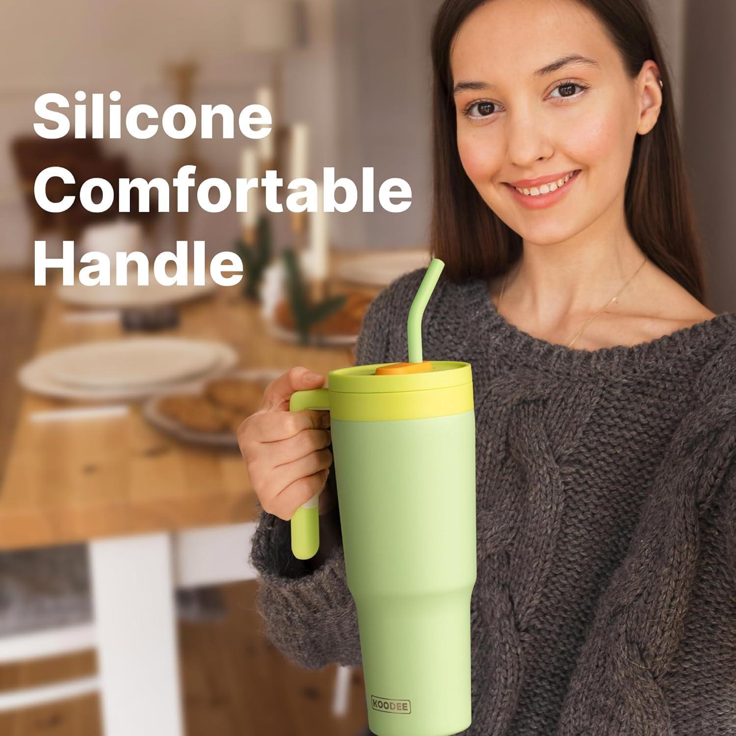 Taza Aislada Koodee 40 oz Acero Inoxidable Verde Oscuro