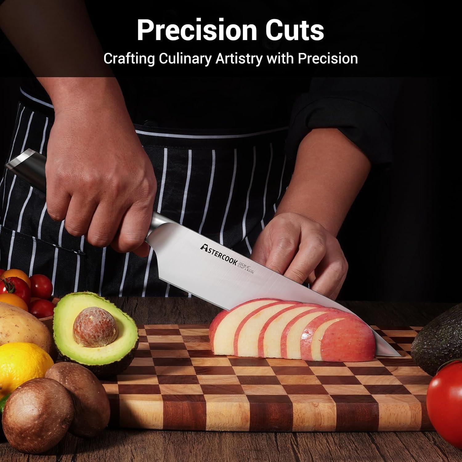 Cuchillo de Chef Astercook 20.32 cm Acero Inoxidable Forjado