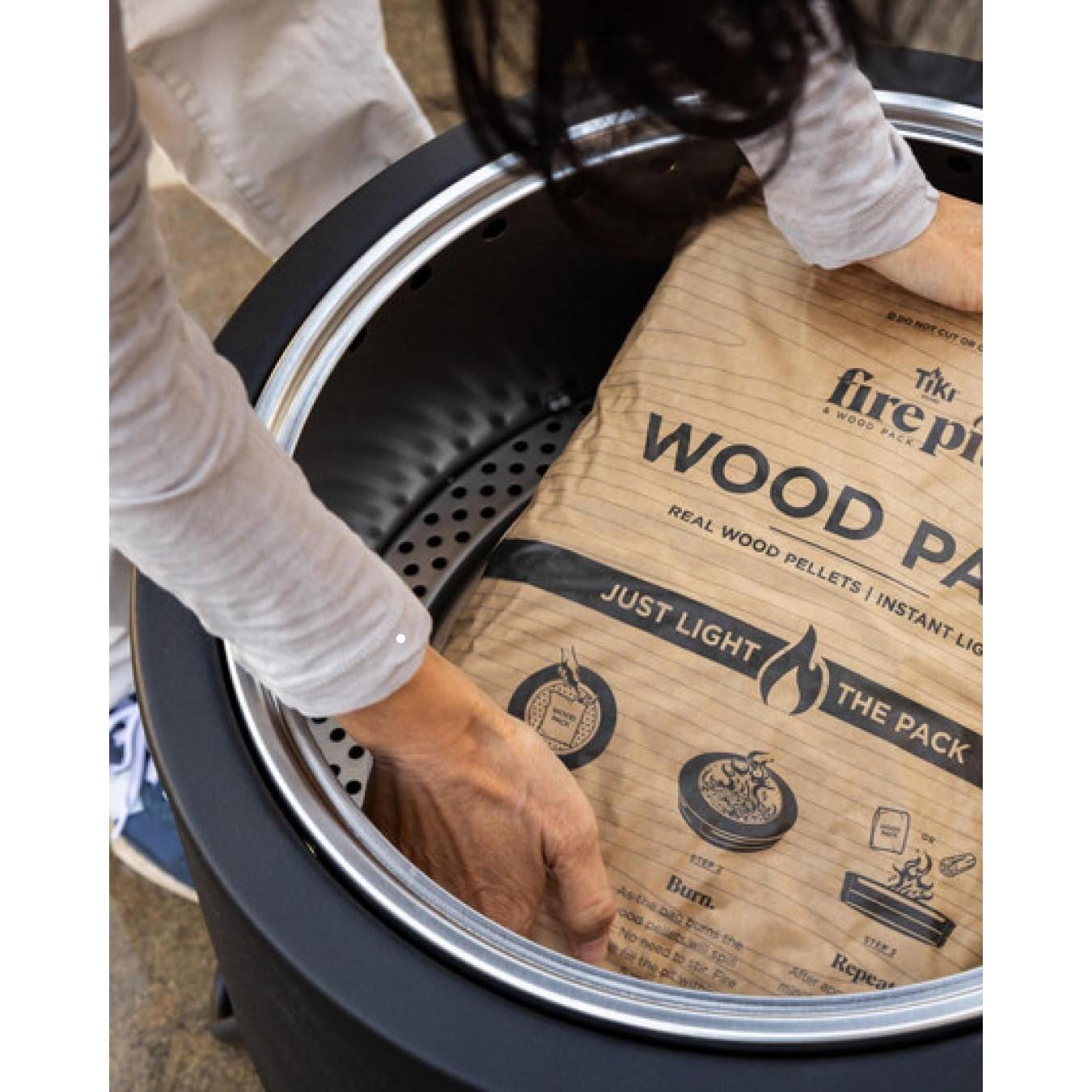 Paquete de Madera TIKI - 2 Pellets para Fogatas Sin Humo