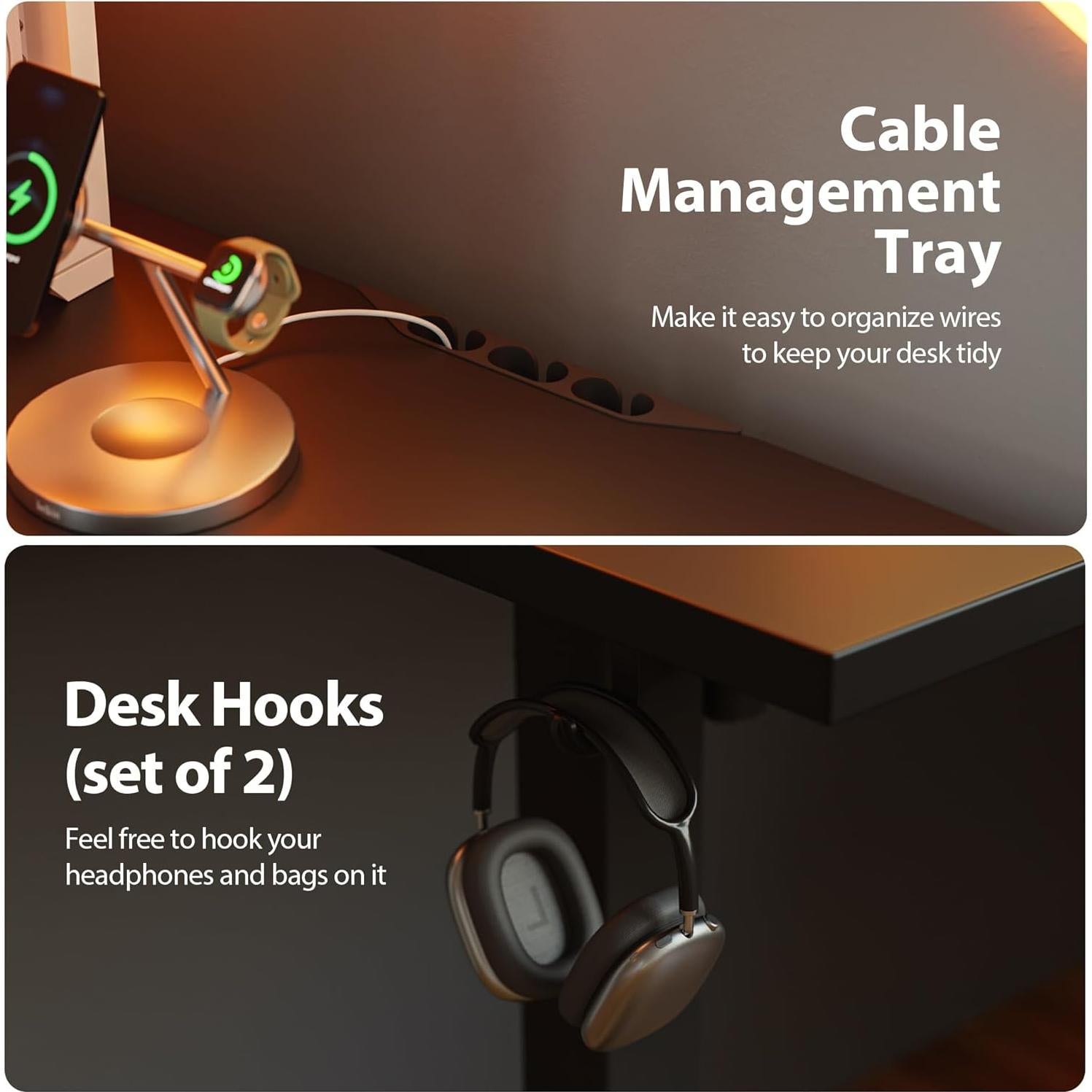 Escritorio de pie en L Agilestic 150x120 cm ajustable eléctrico
