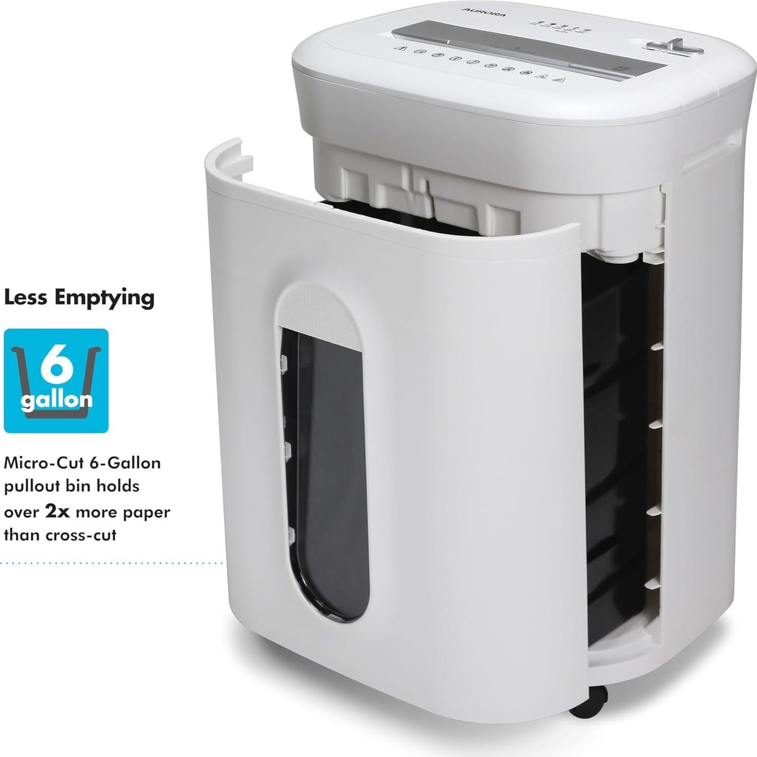 Trituradora de Papel Aurora AU1060ME Micro-Corte P-5 10 Hojas