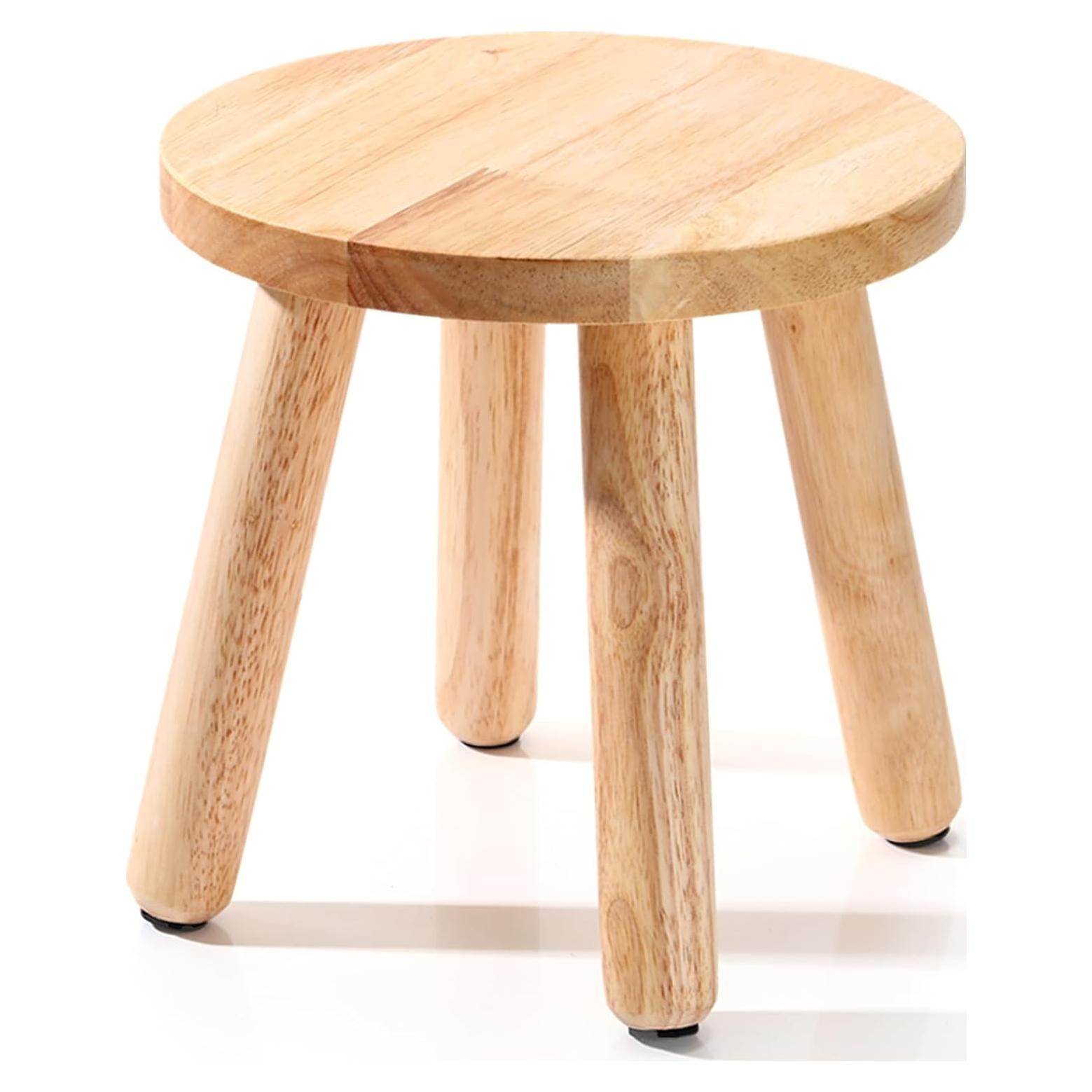 Taburete de Madera Wenqik 25.4 cm Redondo Multiusos