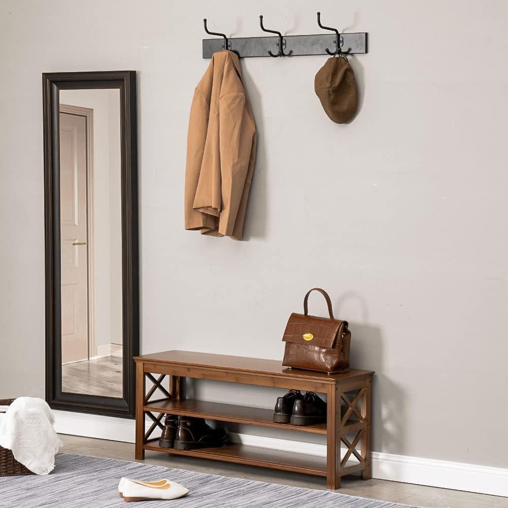 Banco de Zapatos Bamworld de Bambú 100 cm con Almacenamiento