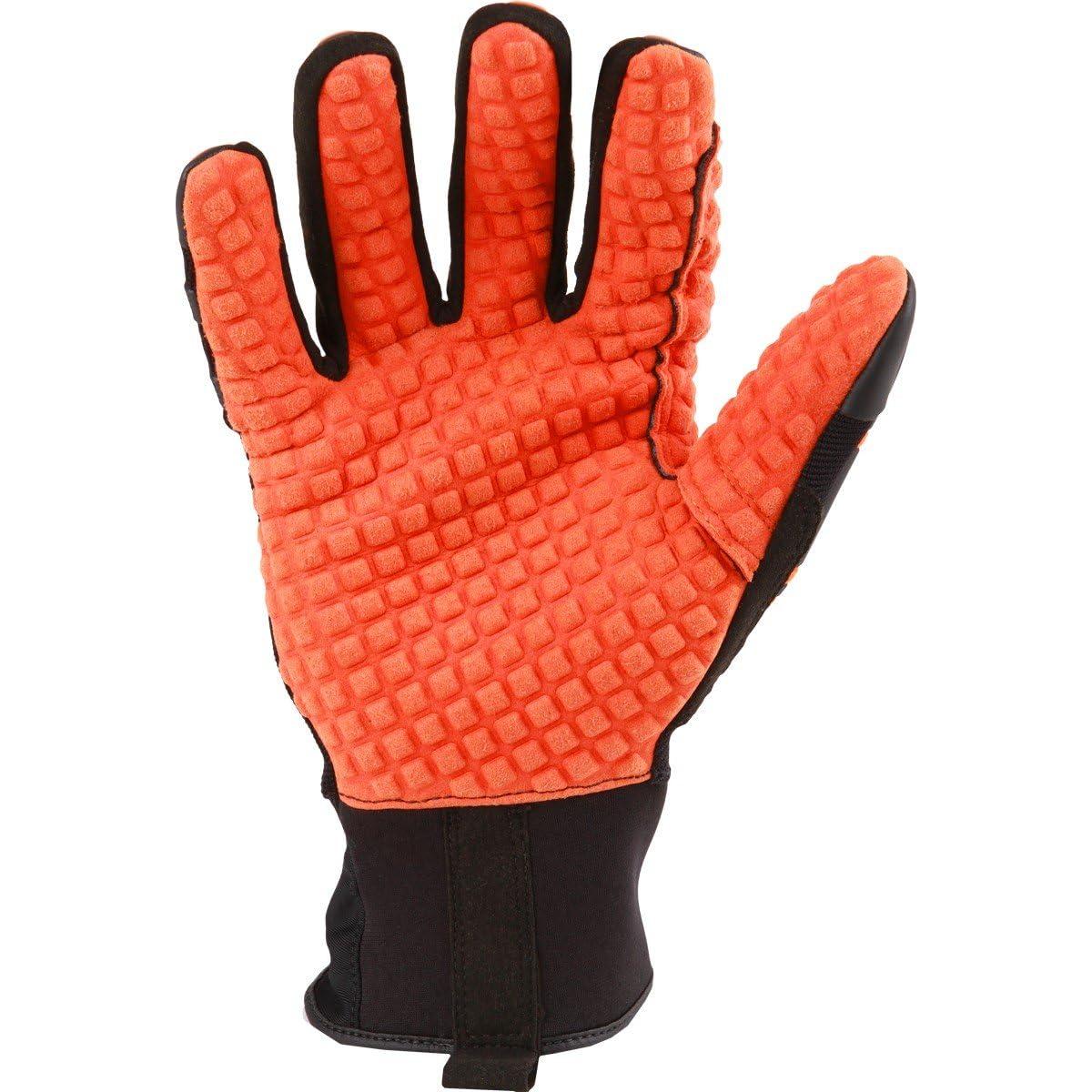 Guantes de Mecánico Ironclad XL Negro/Naranja con Protección