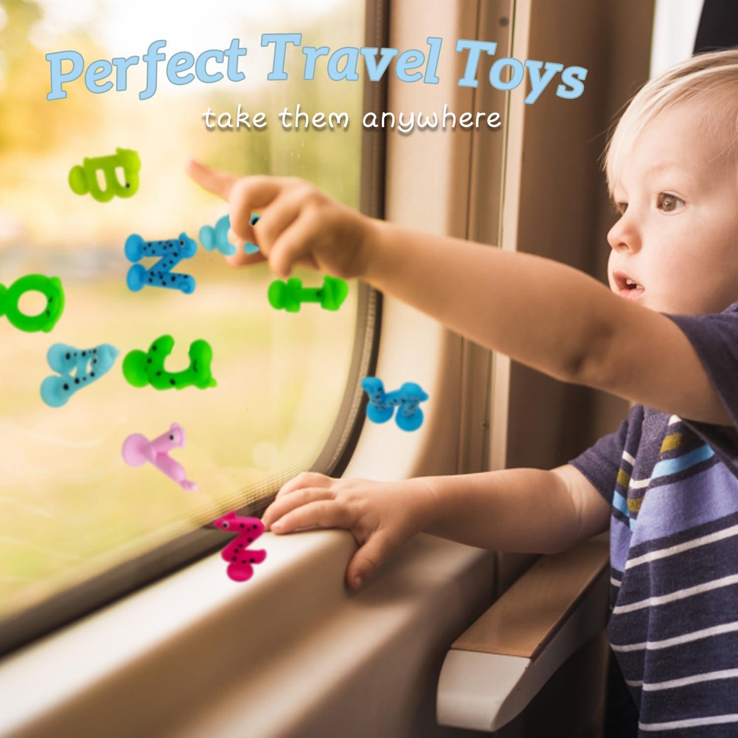 Juguetes de Baño de Succión LZSSAS 26 PCS Letras Sensory