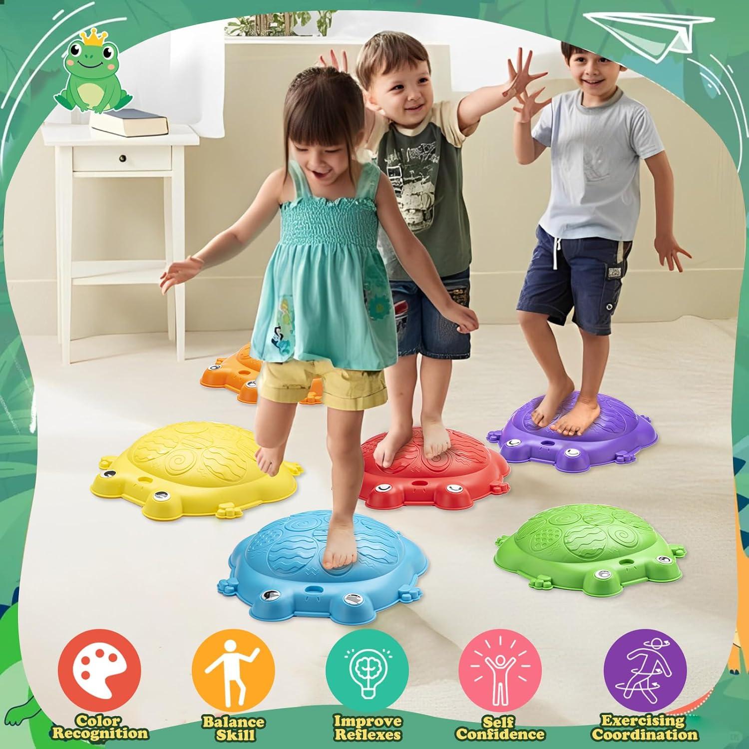 Piedras de Equilibrio VROGTIK 8 Piezas para Niños 3-8 Años