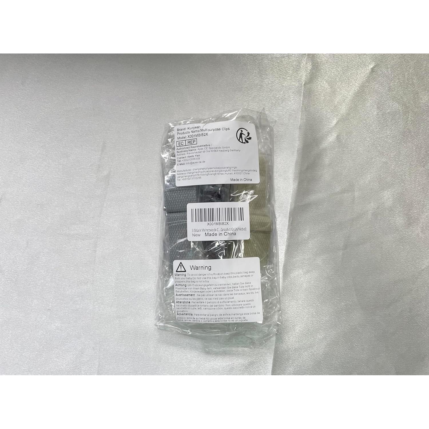 3 Clips Multifuncionales de Lactancia Kunyeah - Ajustables