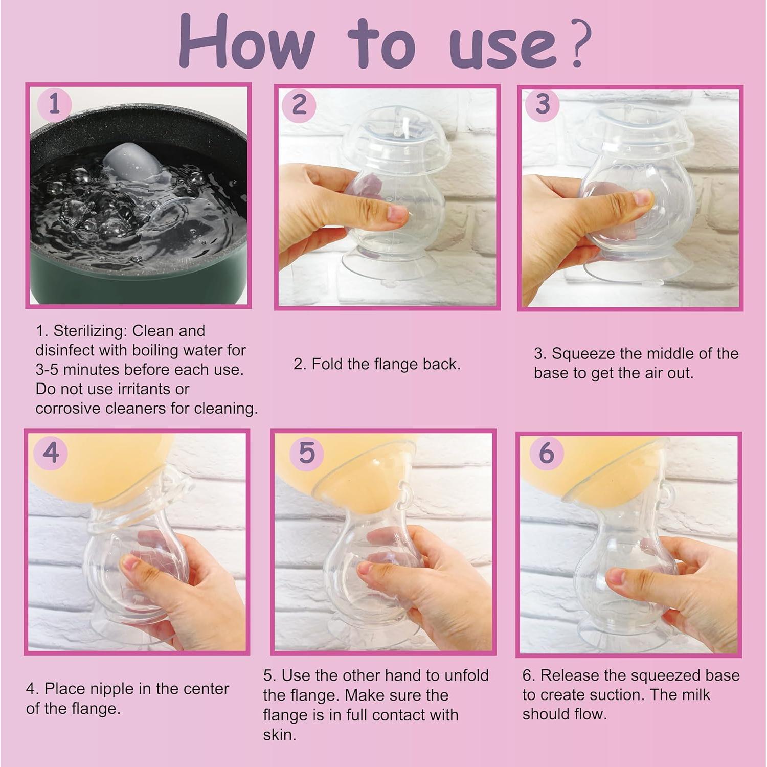 Bomba Manual de Pecho Amplim 148 ml Silicona Rosa