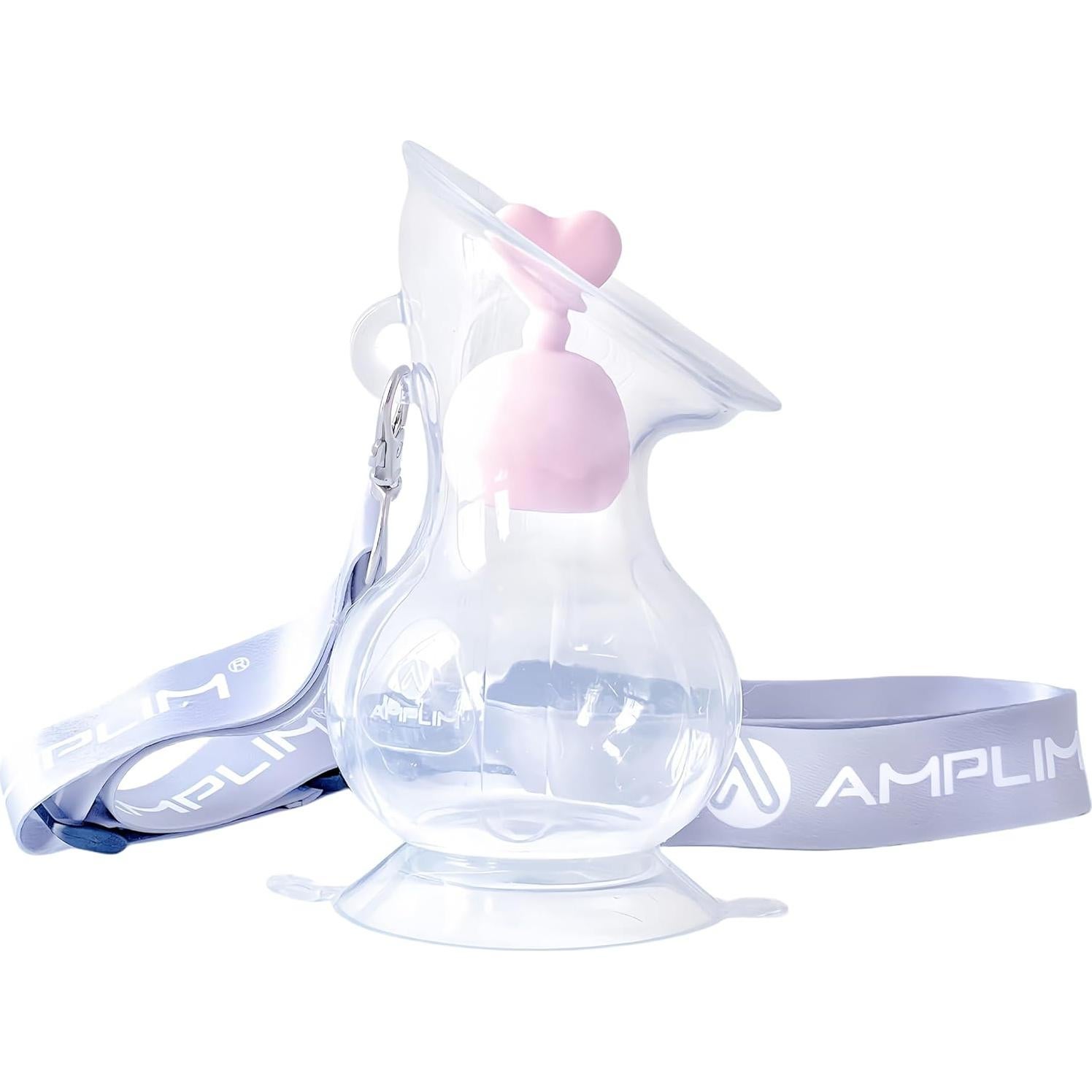 Bomba Manual de Pecho Amplim 148 ml Silicona Rosa