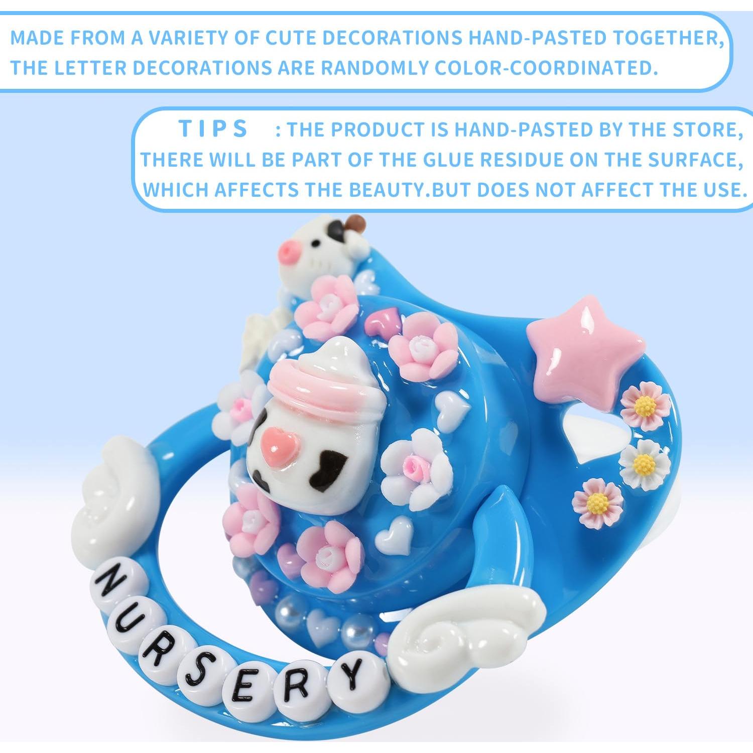 Chupete Adulto CutiePlusU DIY Silicona Libre BPA Azul