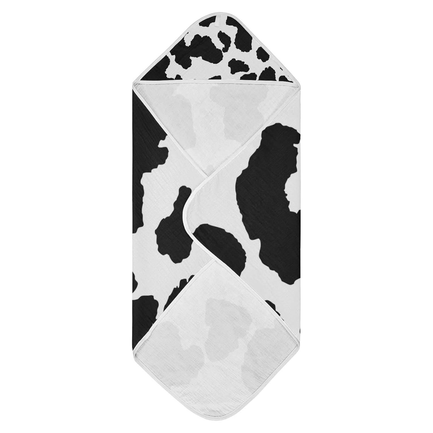 Toalla con Capucha WELLDAY 100% Algodón 76x76 cm Estampado Vaca