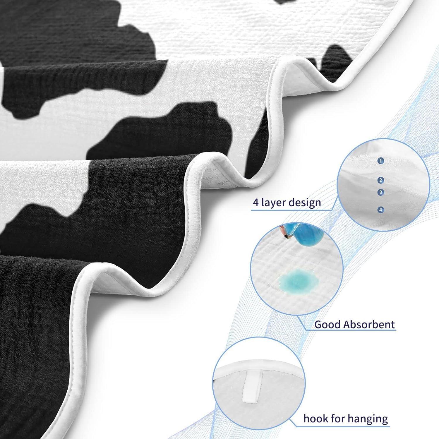 Toalla con Capucha WELLDAY 100% Algodón 76x76 cm Estampado Vaca