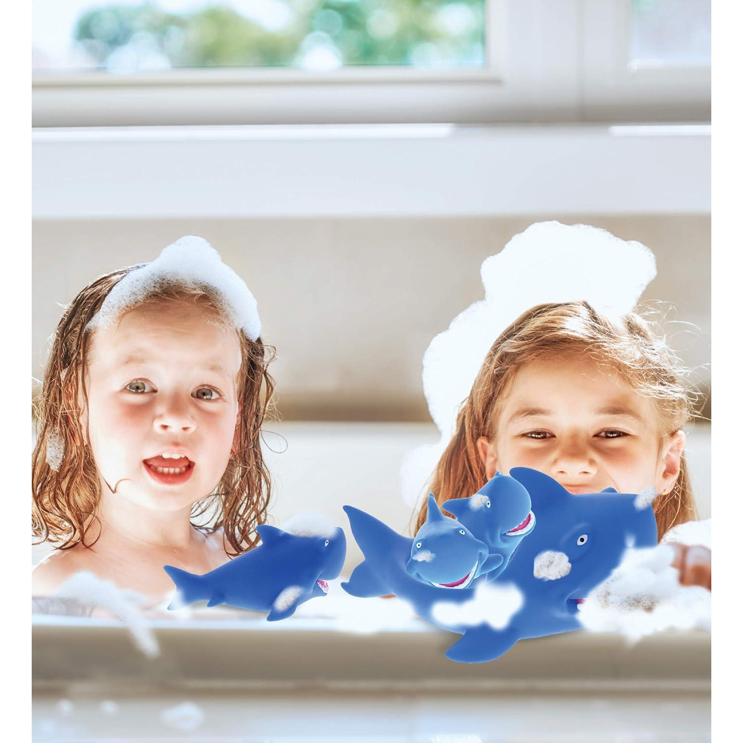 Juego de Juguetes de Baño Dollibu - Tiburón Azul y Tortugas