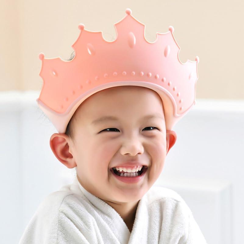 Gorro de Baño Ajustable MERRYHAPY para Niños Rosa 22x11cm
