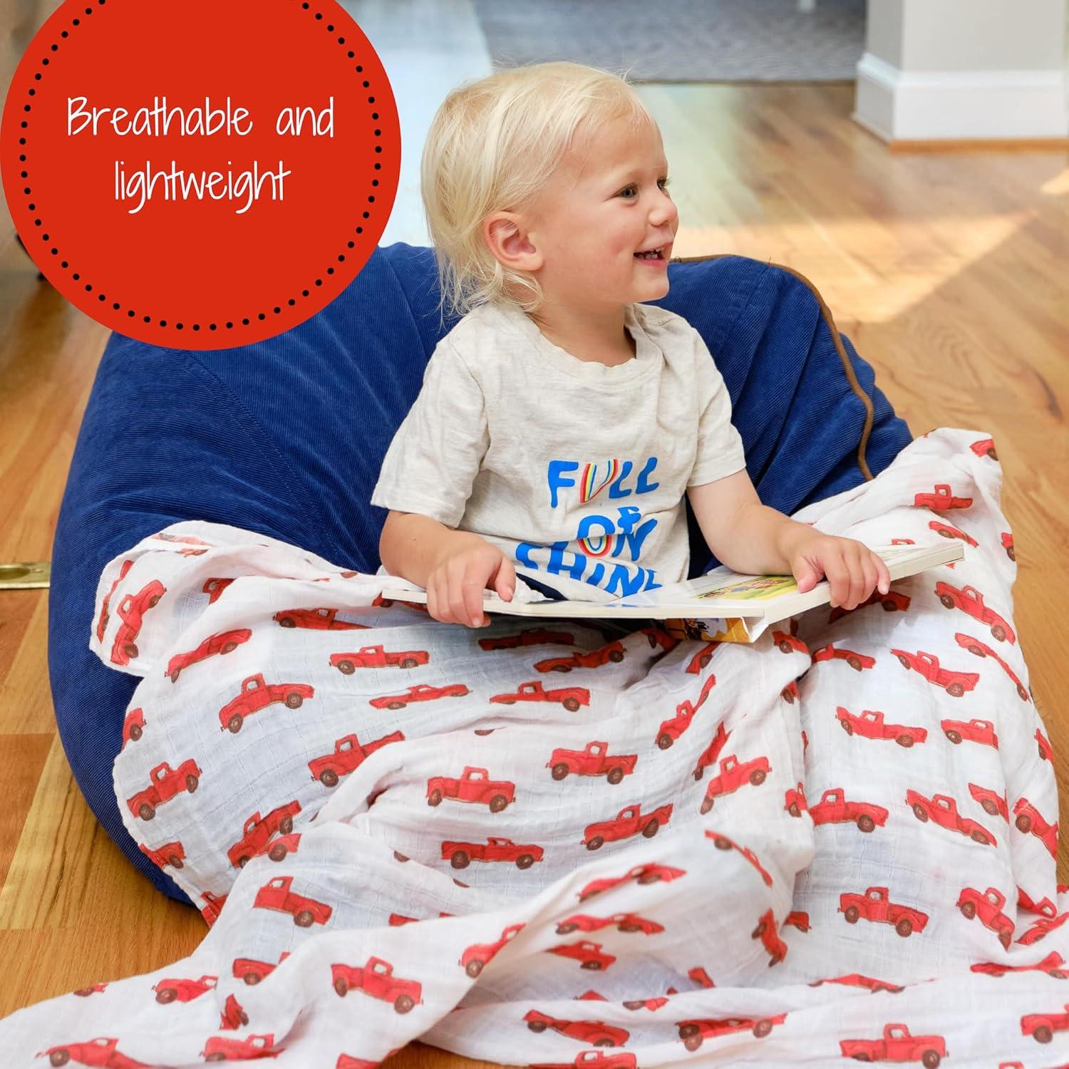 LollyBanks Paquete de 3 Mantitas de Muselina 120x120 cm