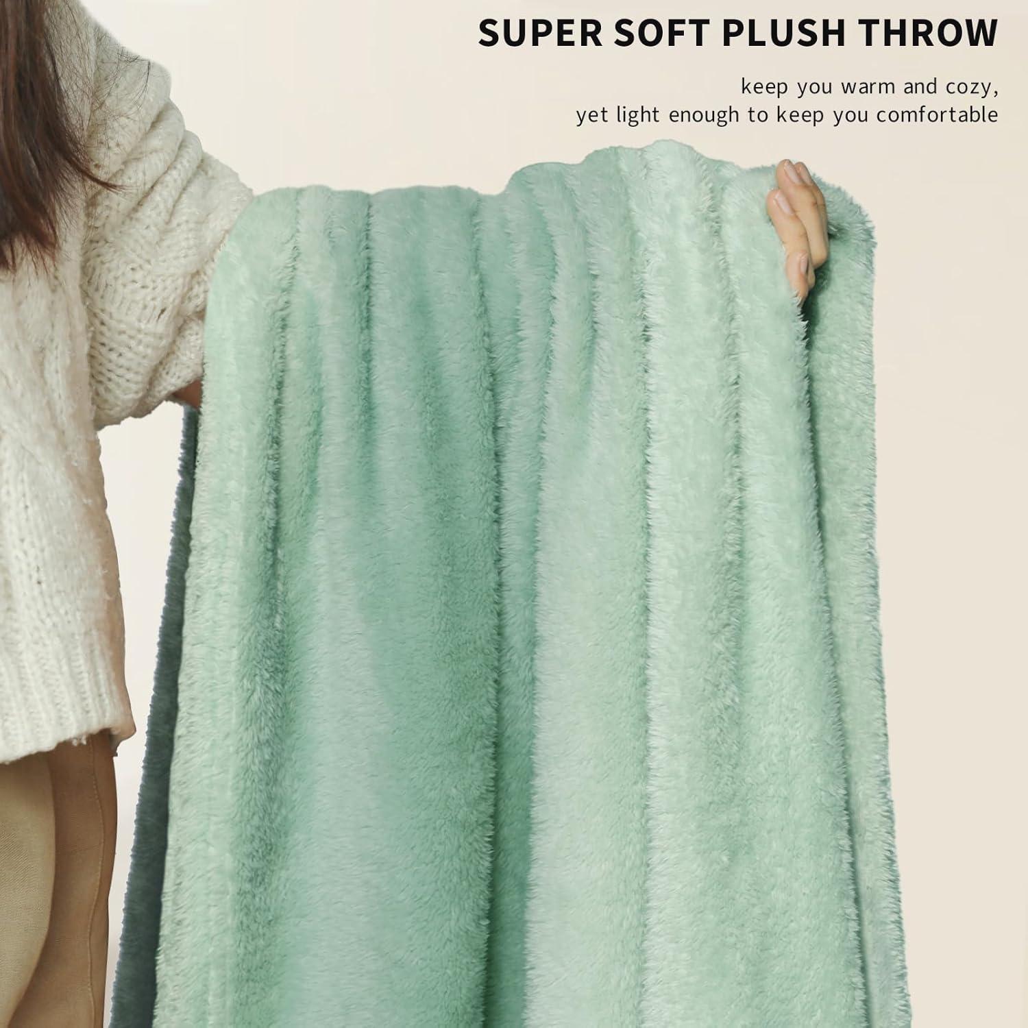 Manta de Sofá Felesha Fingal 101.6x127 cm Aqua Suave