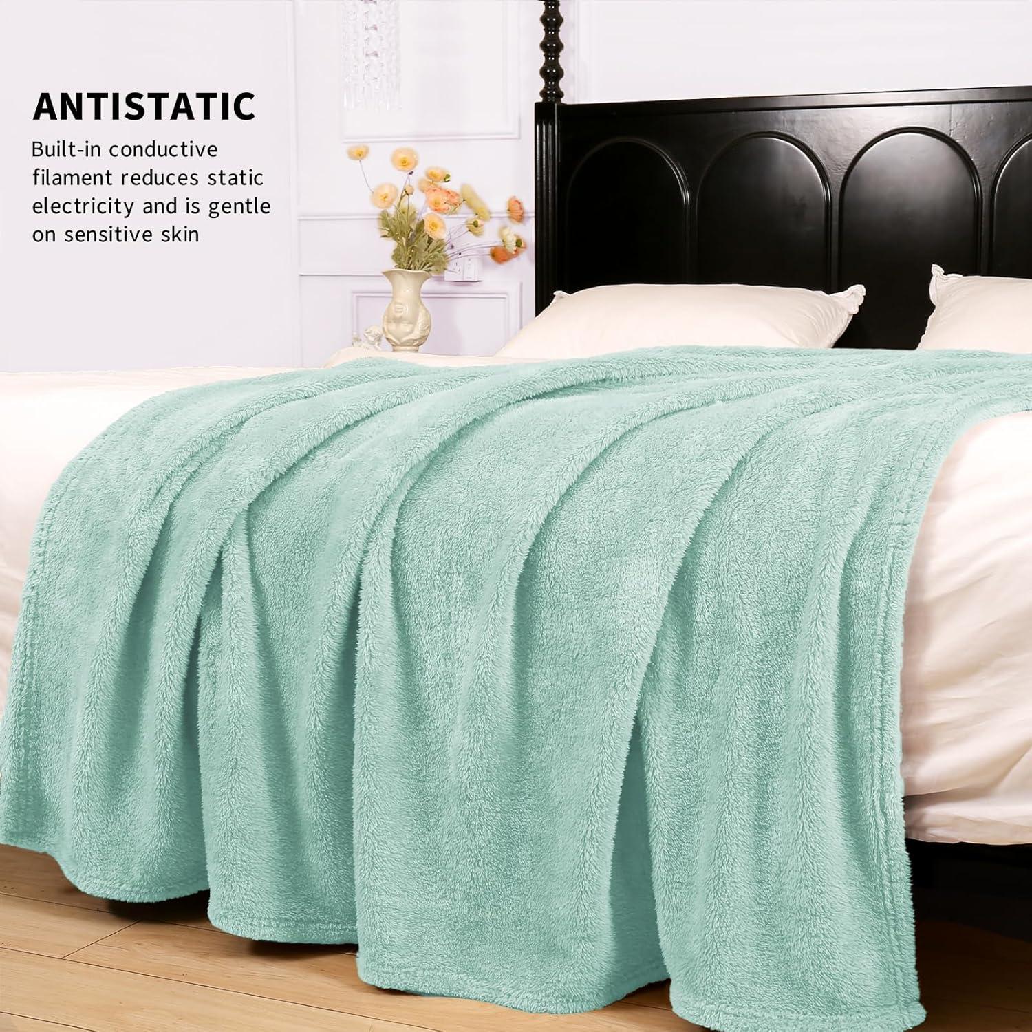 Manta de Sofá Felesha Fingal 101.6x127 cm Aqua Suave