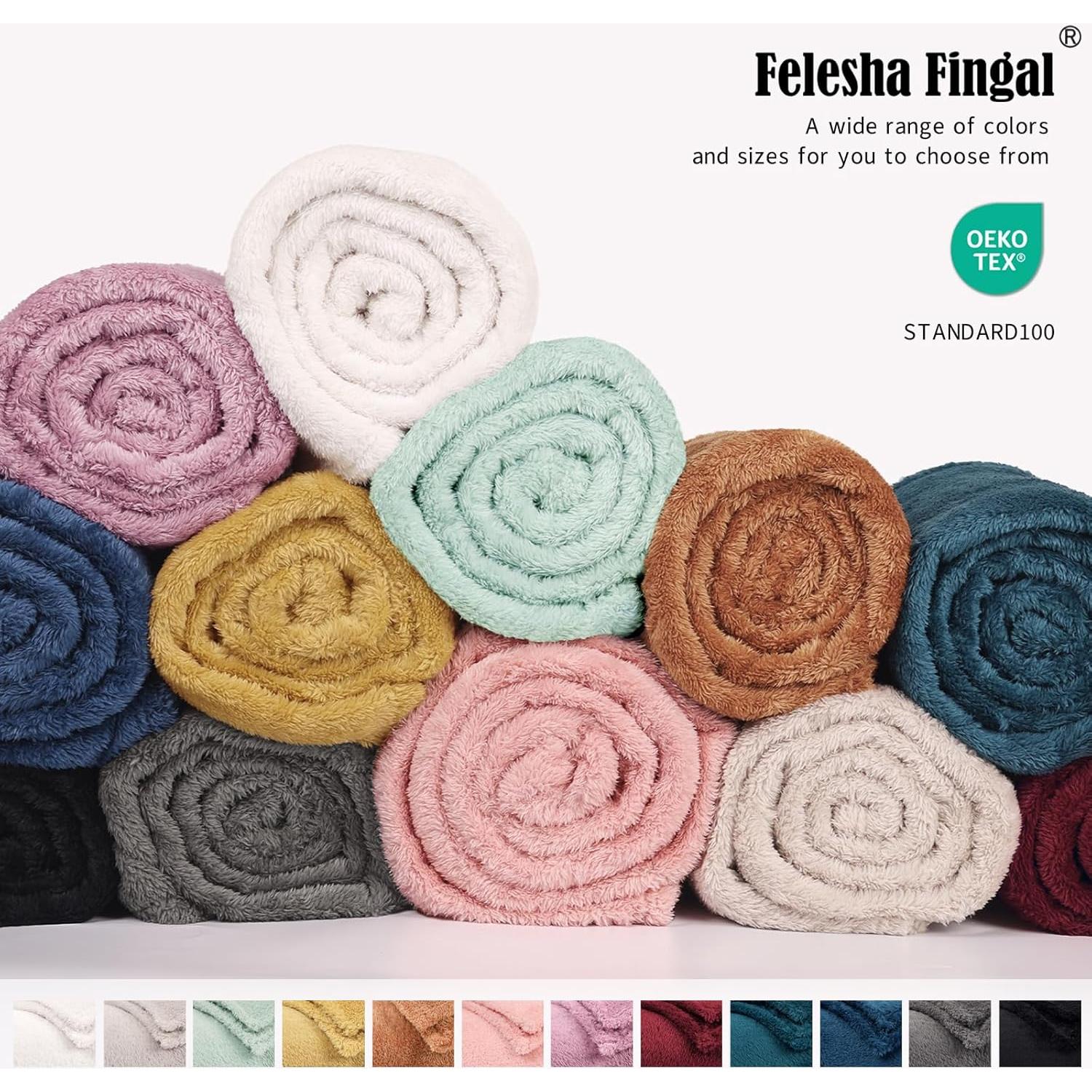 Manta de Sofá Felesha Fingal 101.6x127 cm Aqua Suave