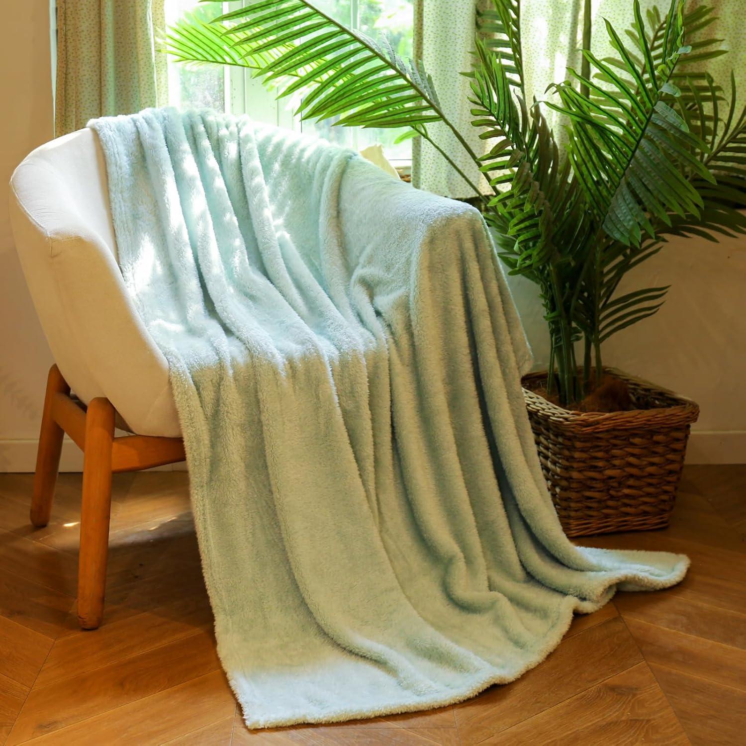 Manta de Sofá Felesha Fingal 101.6x127 cm Aqua Suave