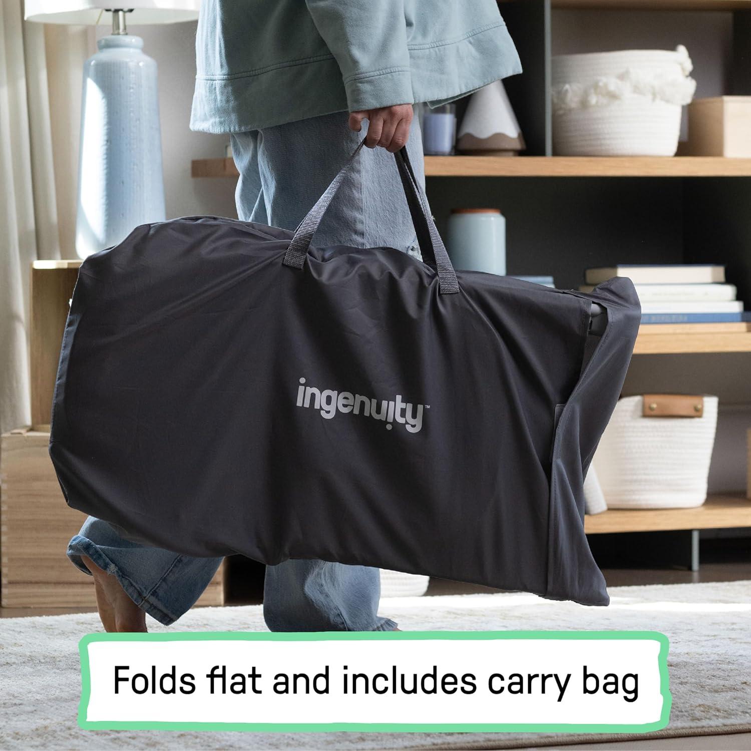 Silla de Rebotar y Masaje Ingenuity Happy Belly - Azul Chambray