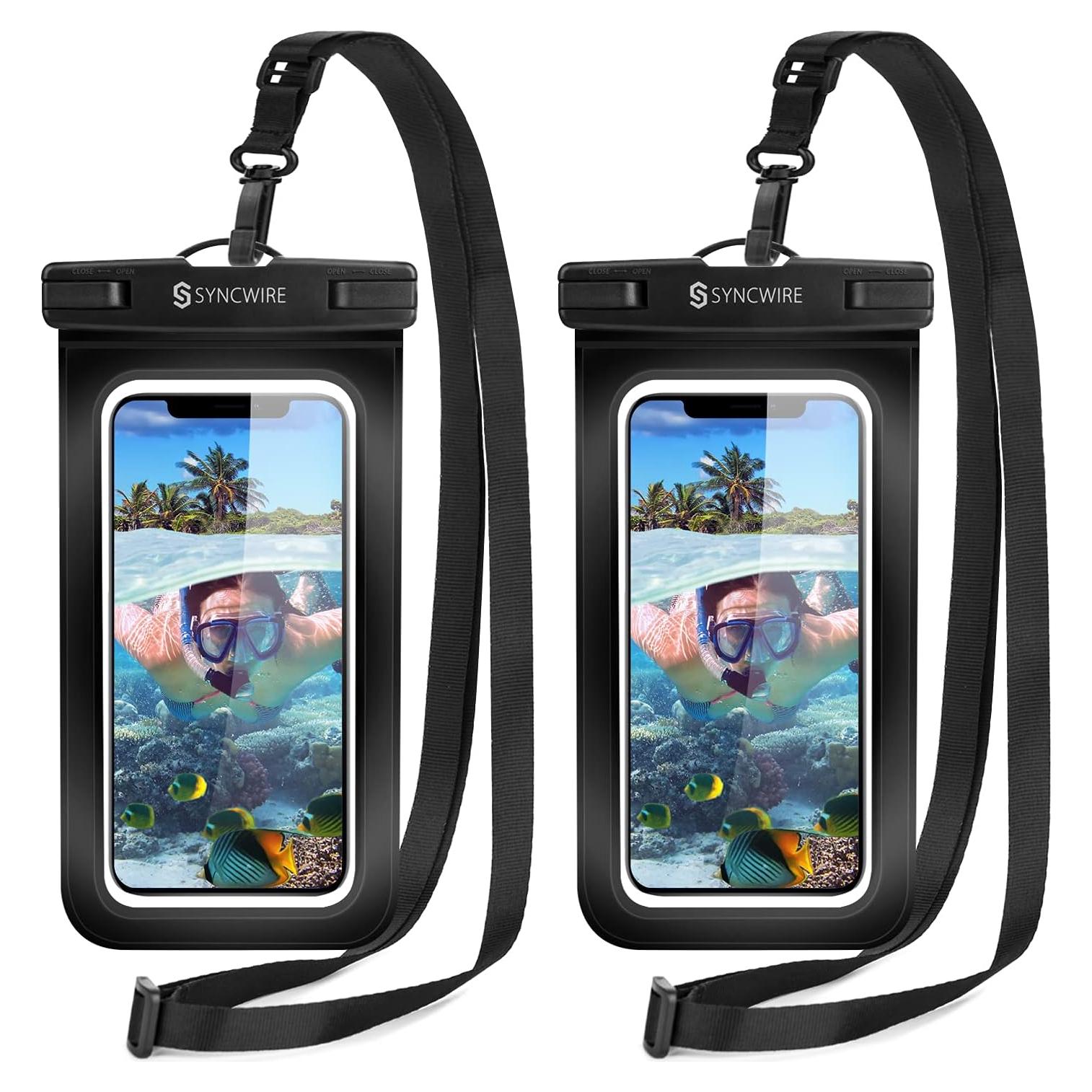 SYNCWIRE Funda Impermeable Universal IPX8 para Teléfono 7"