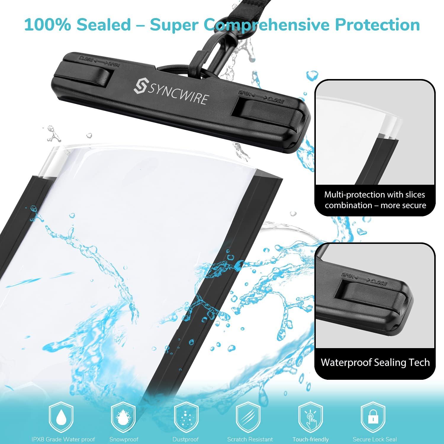 SYNCWIRE Funda Impermeable Universal IPX8 para Teléfono 7"