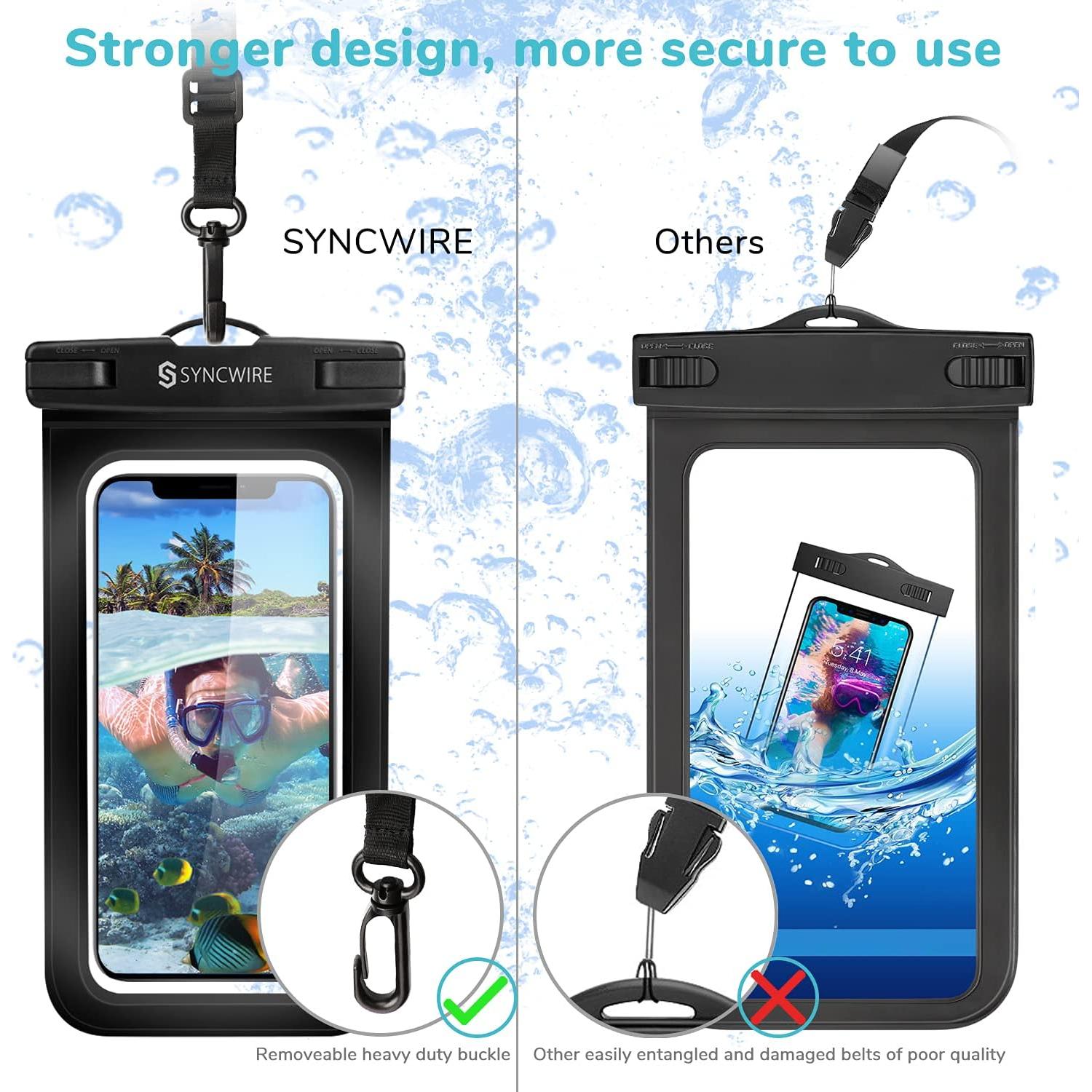 SYNCWIRE Funda Impermeable Universal IPX8 para Teléfono 7"