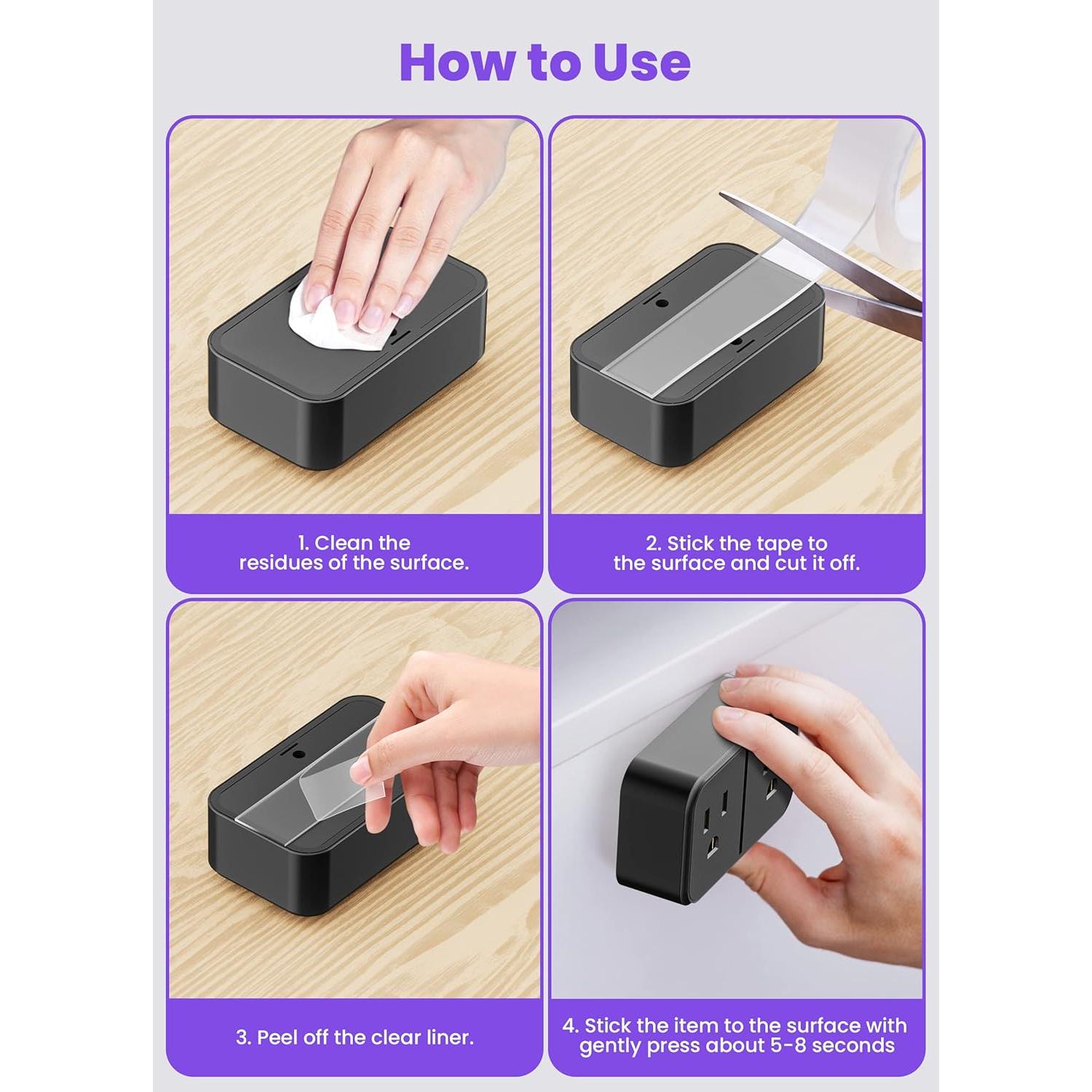 Cinta Adhesiva Doble Cara IKeelsy 3.0 x 304.8 cm Transparente