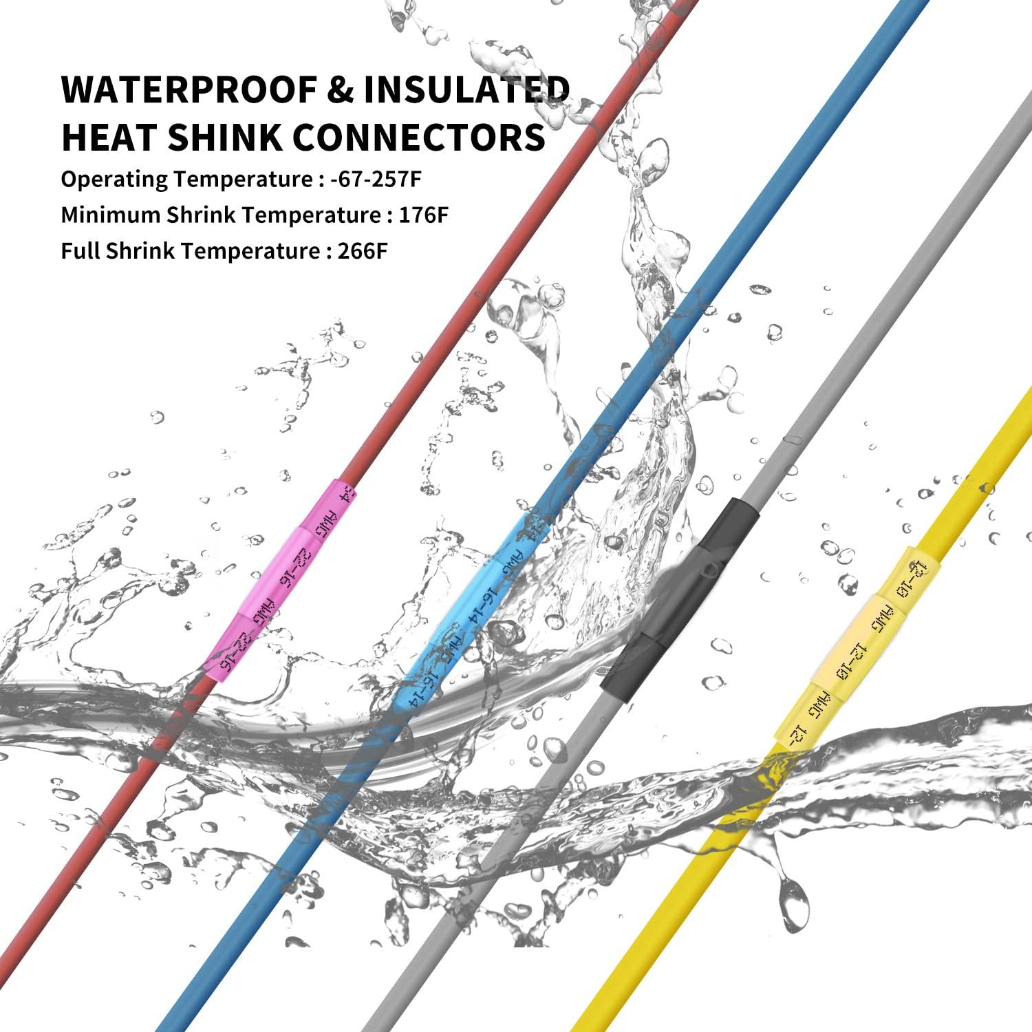 Conectores de compresión termorretráctil ZIPCCI 12-10 AWG - 50 Pcs