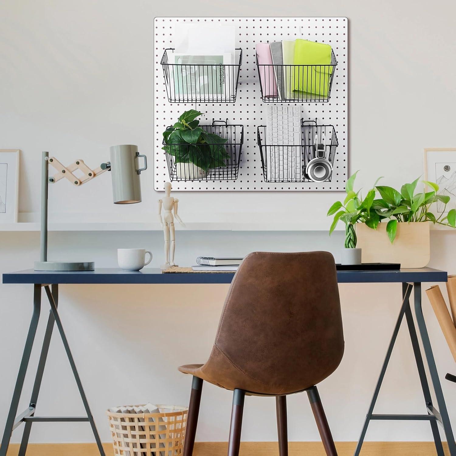 Cestas de Almacenamiento para Tablero Perforado Sieral - 4 Piezas