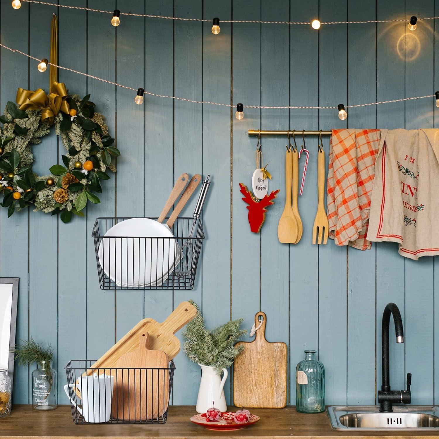 Cestas de Almacenamiento para Tablero Perforado Sieral - 4 Piezas