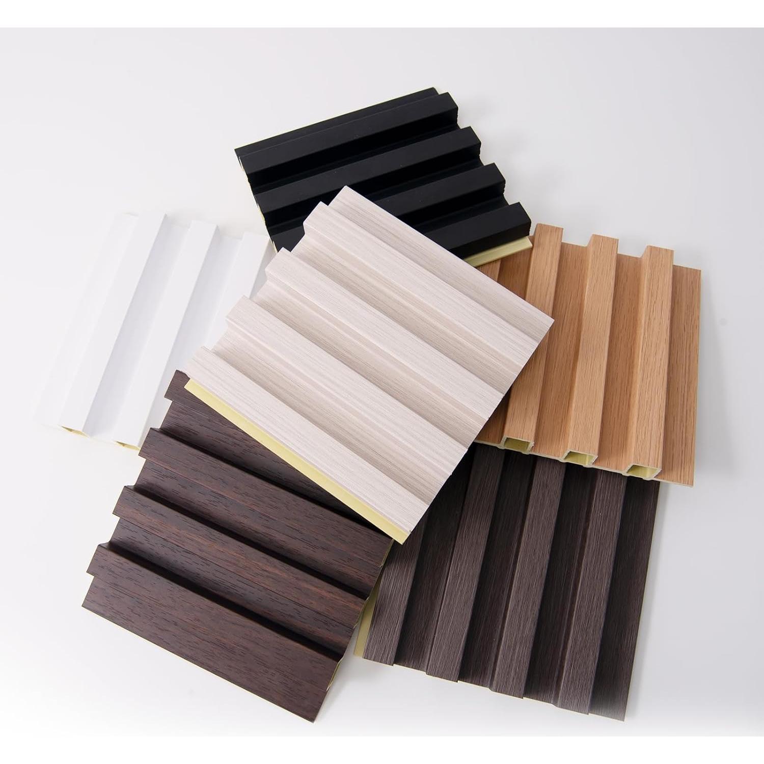 Panel Acústico de Listones WPC Art3d - Muestra 6 Piezas 15.24 cm