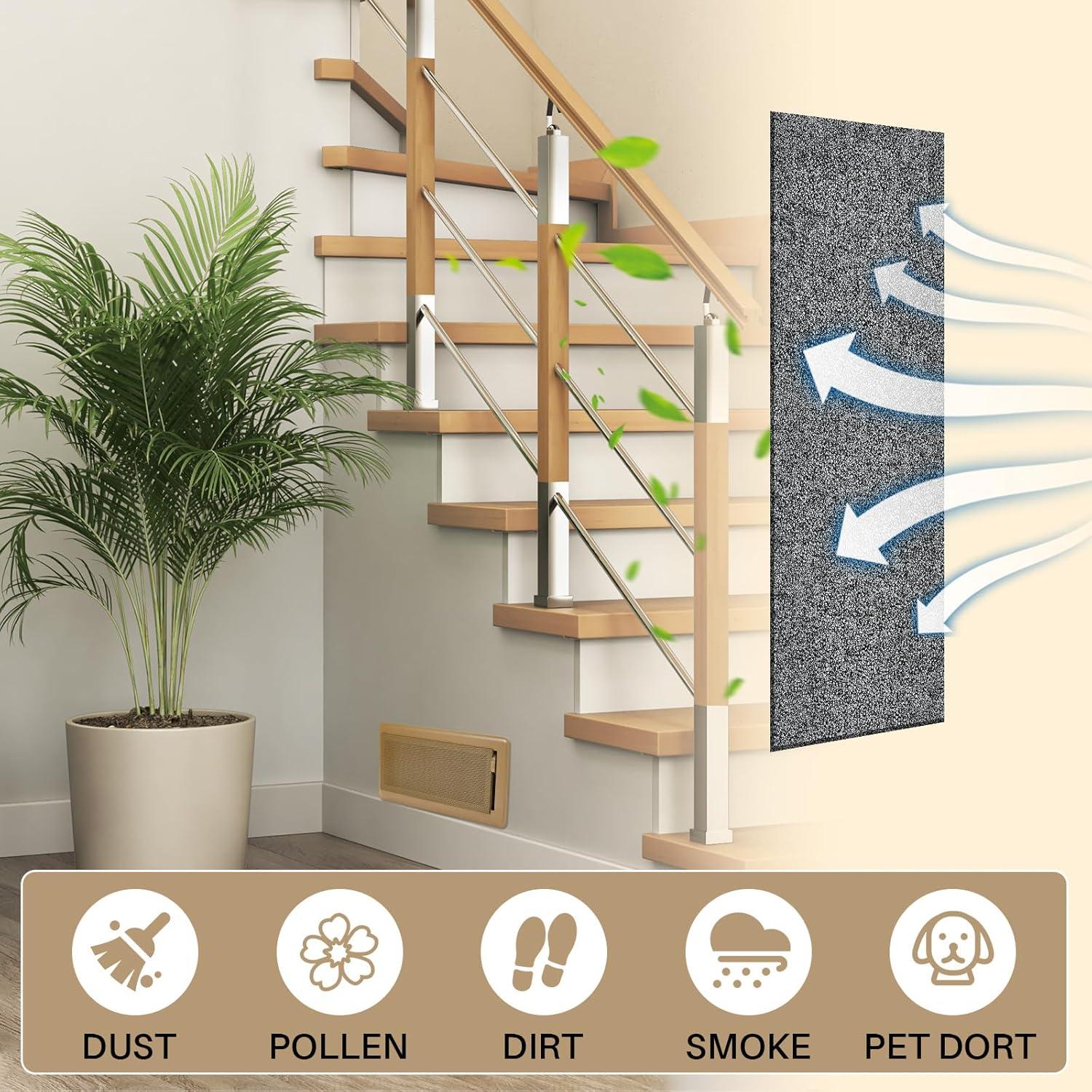 Juego de Rejillas de Piso Zonon 40 Pcs 10 x 25 cm Marrón