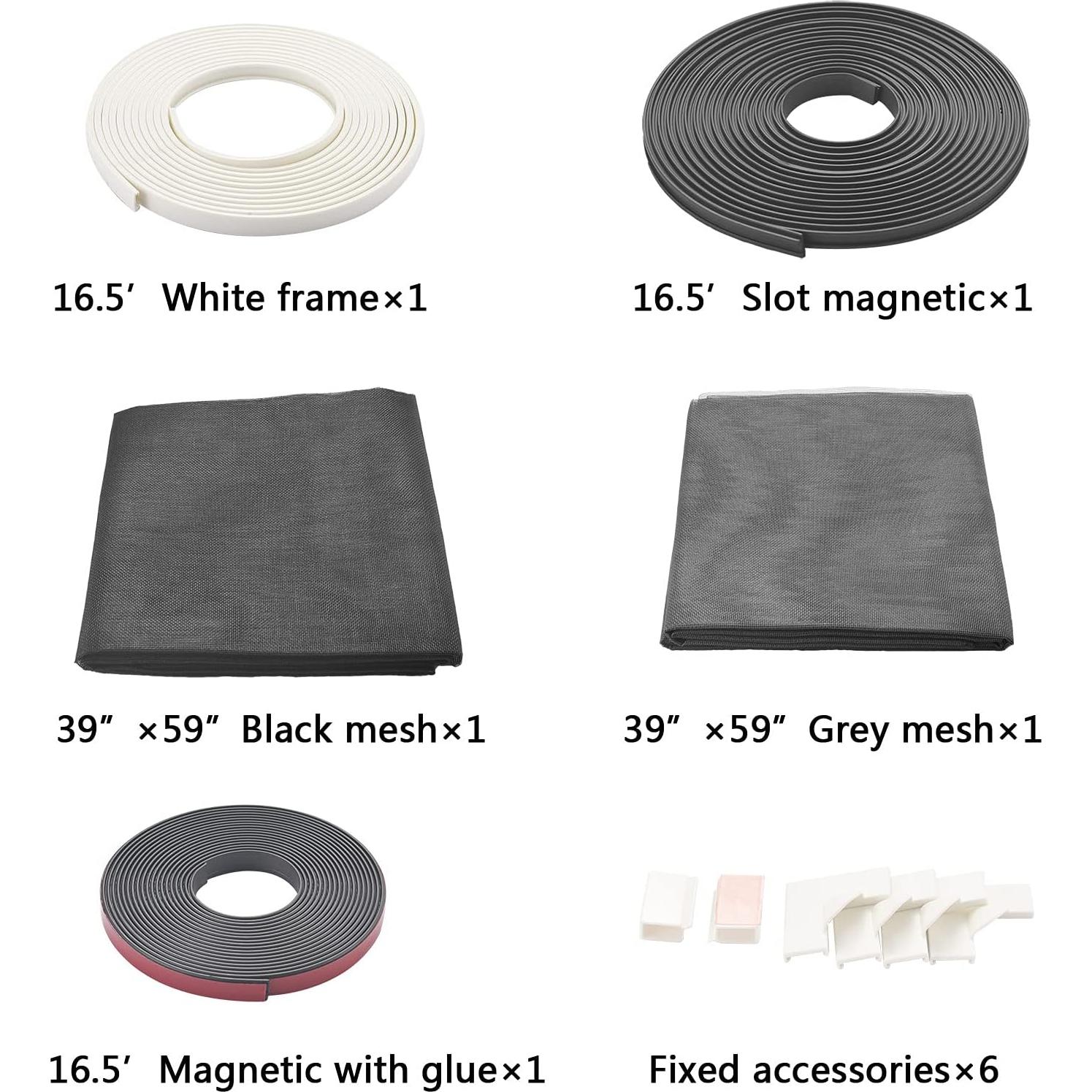 Kit Pantalla Ajustable Mosquitos ZemHome 500 cm Blanco