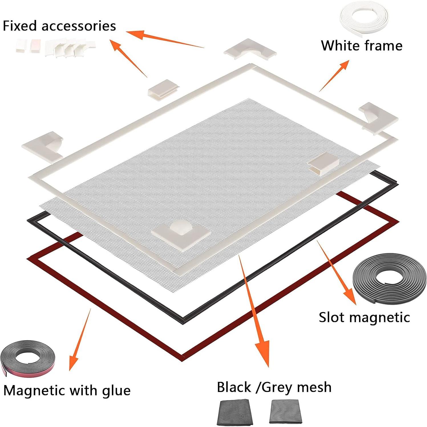 Kit Pantalla Ajustable Mosquitos ZemHome 500 cm Blanco