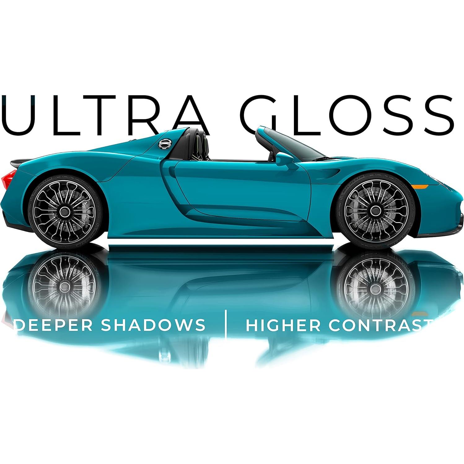 Vinilo Ultra Gloss VViViD Azul Miami 0.3m x 1.5m para Autos