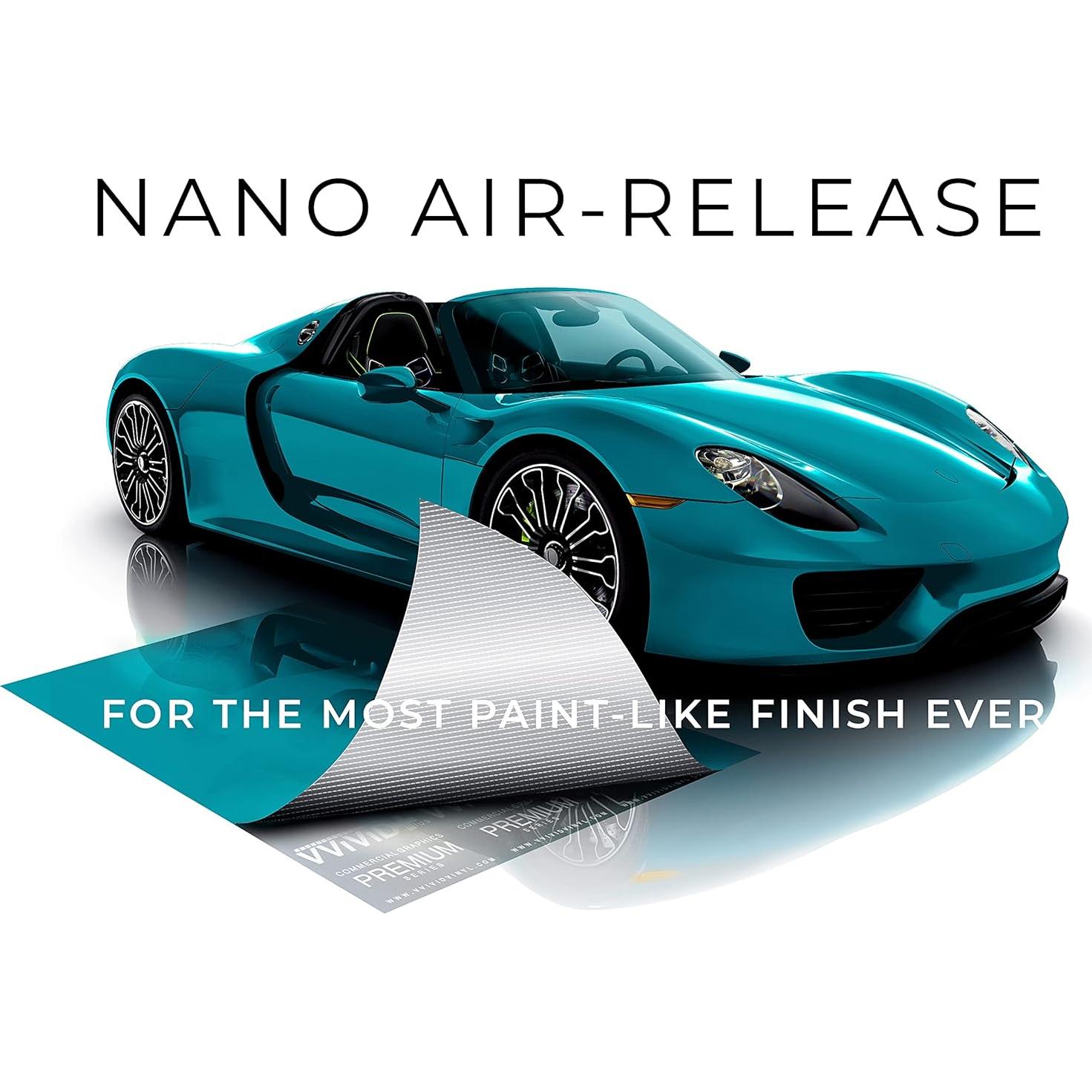 Vinilo Ultra Gloss VViViD Azul Miami 0.3m x 1.5m para Autos