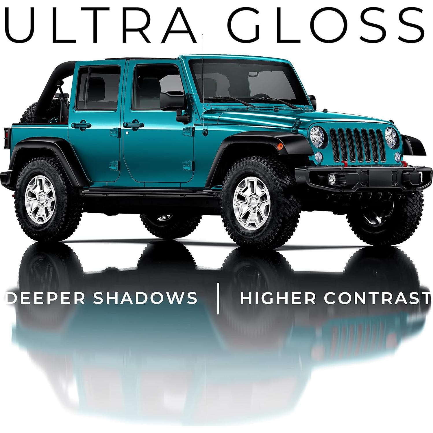 Vinilo Ultra Gloss VViViD Azul Miami 0.3m x 1.5m para Autos