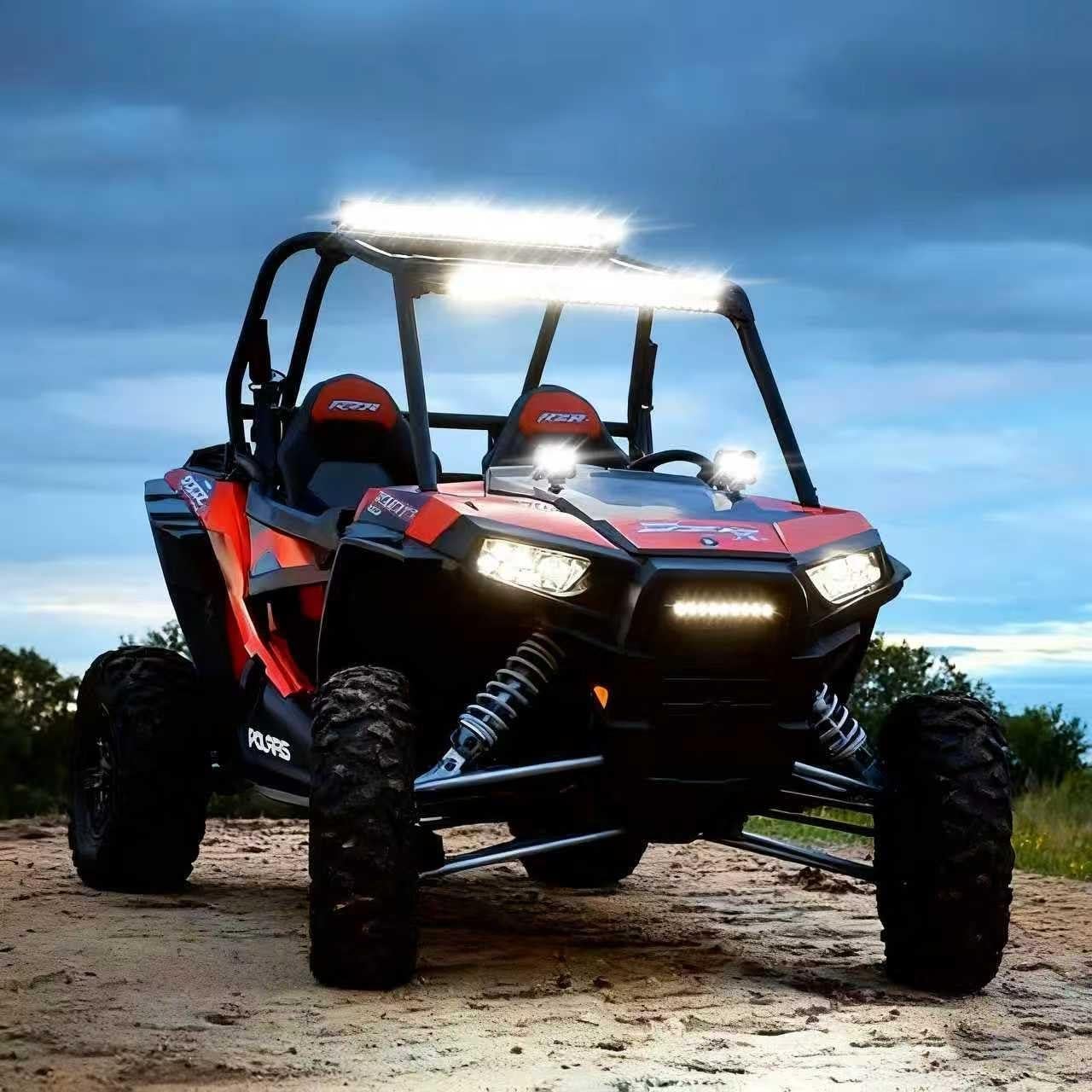 Kit de Barra de Luz LED OfleGold 22" 420W + 2 Pods 4" 72W