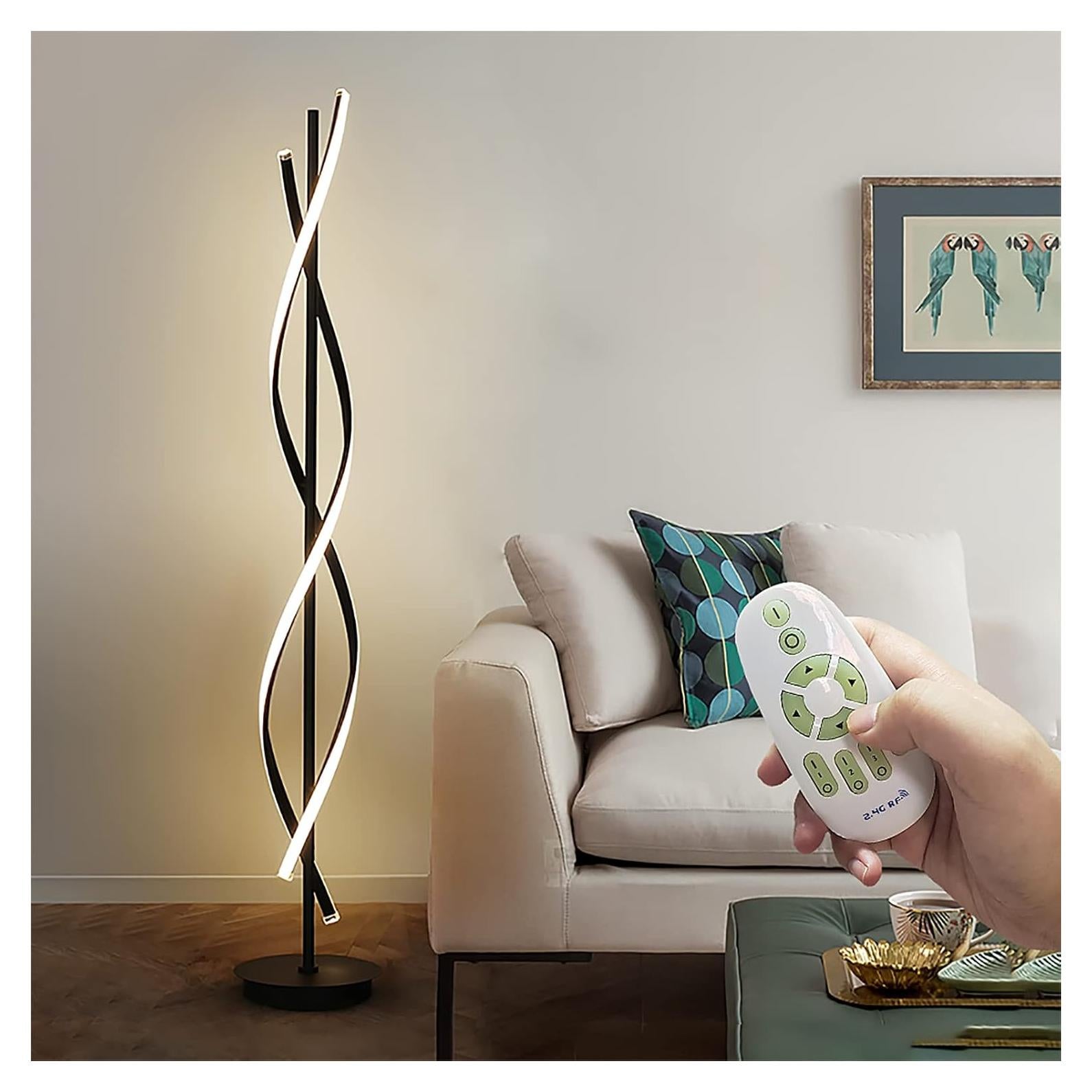 Lámpara de Pie LED AooLiWang 155 cm Control Remoto 3 Colores