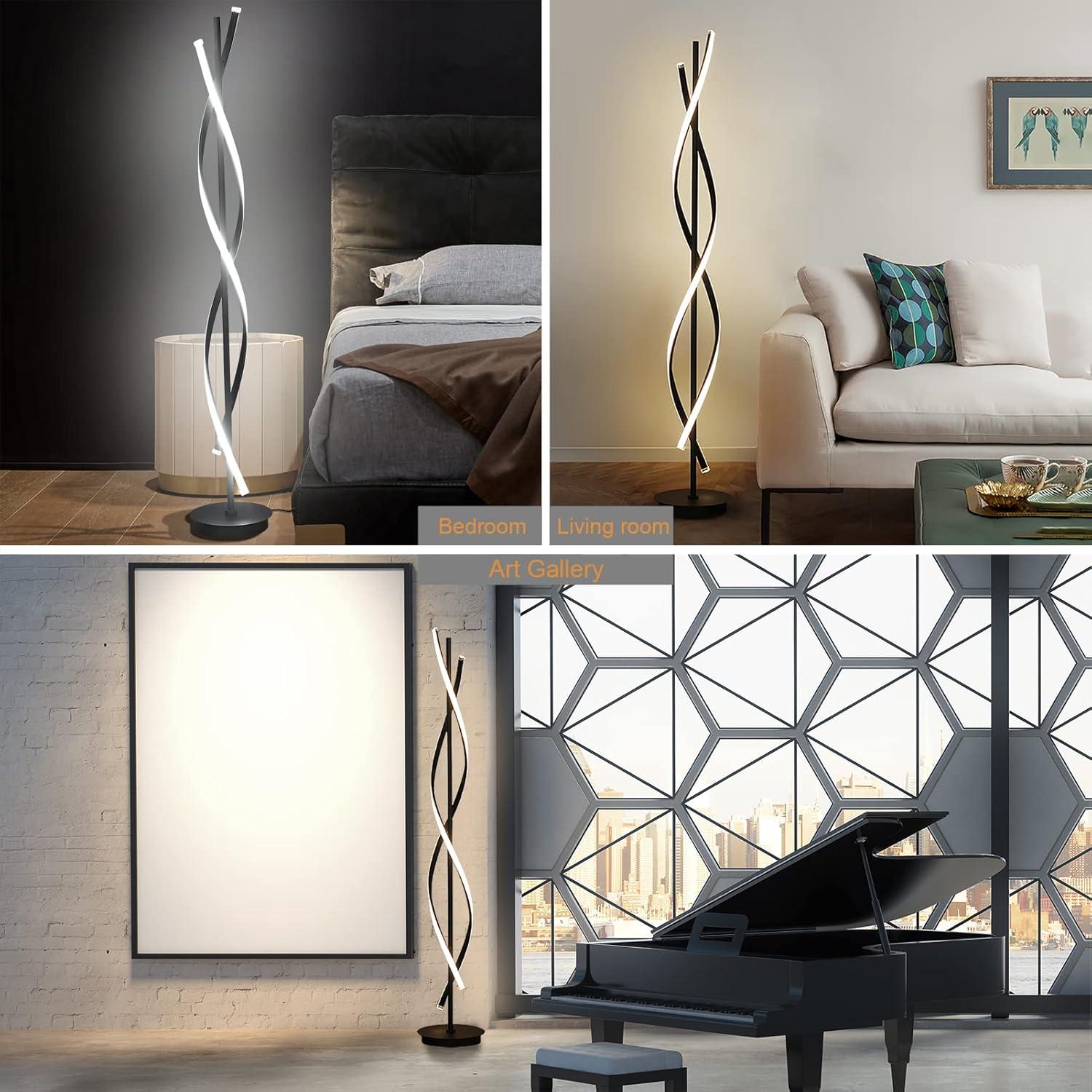 Lámpara de Pie LED AooLiWang 155 cm Control Remoto 3 Colores