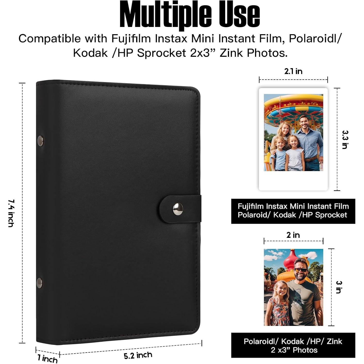 Álbum de Fotos 156 Bolsillos Veicevol para Fujifilm Polaroid
