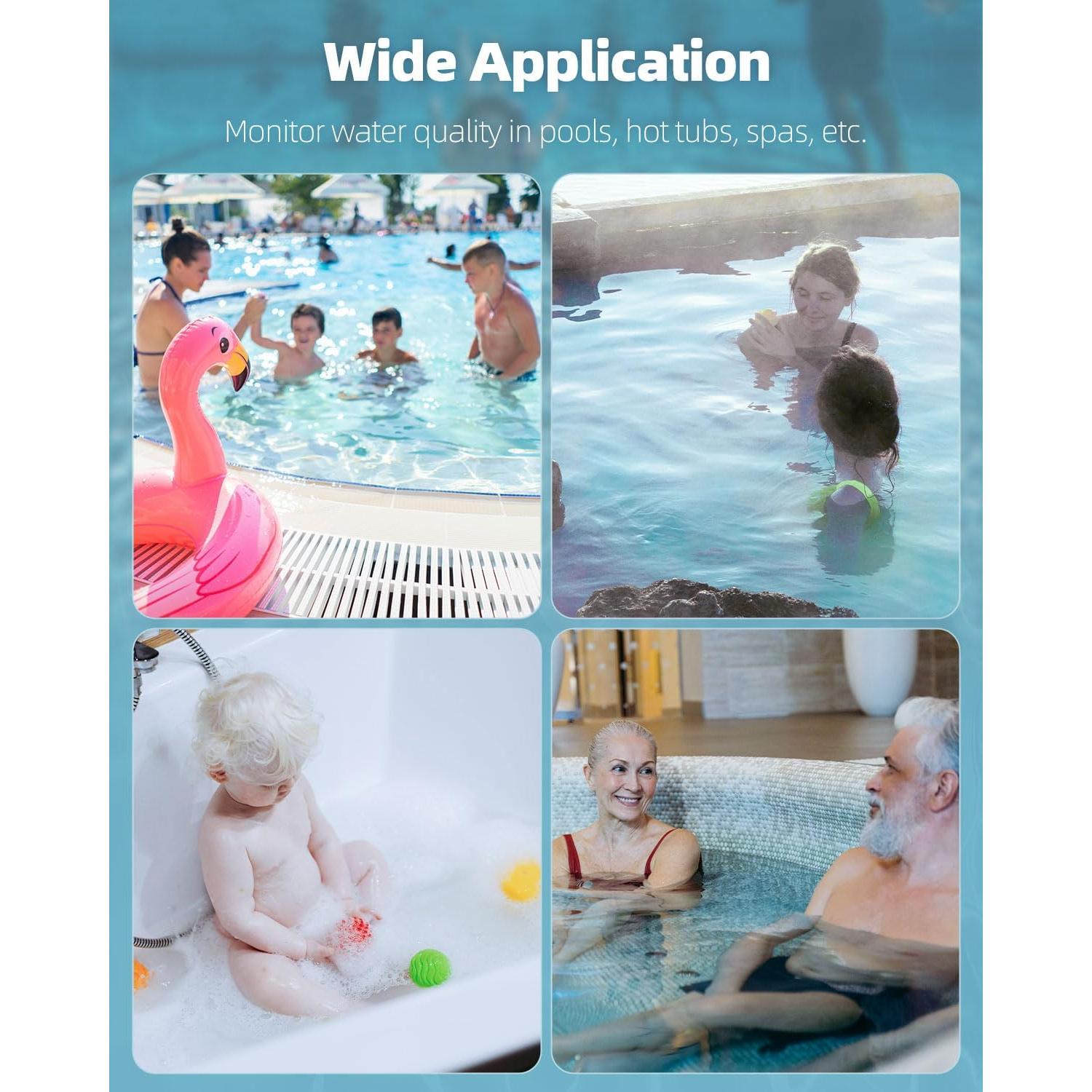 Kit de Pruebas de Agua Digital 6 en 1 Pawfly para Piscina