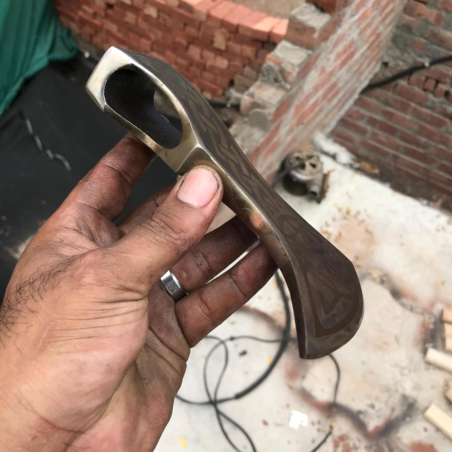 Hacha Vikinga Forjada a Mano Master Damascus 15.24 cm - Regalo Único