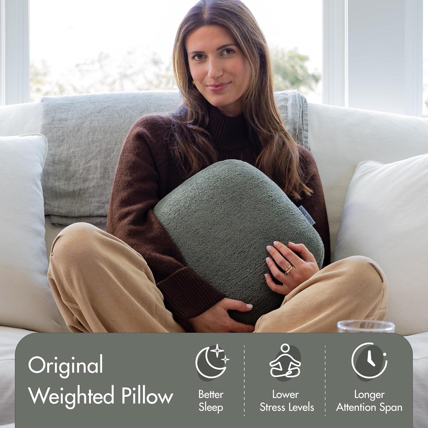 Almohada con peso Quiet Mind Pequeña 2.72 kg Verde Agave