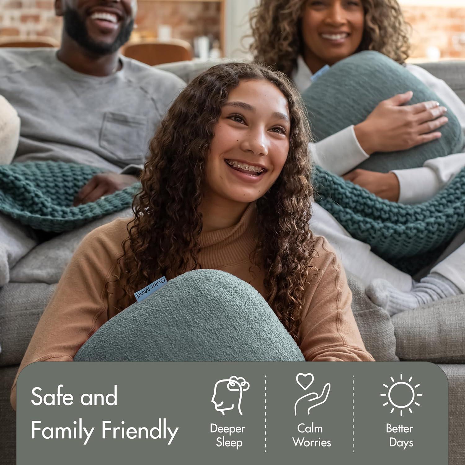 Almohada con peso Quiet Mind Pequeña 2.72 kg Verde Agave