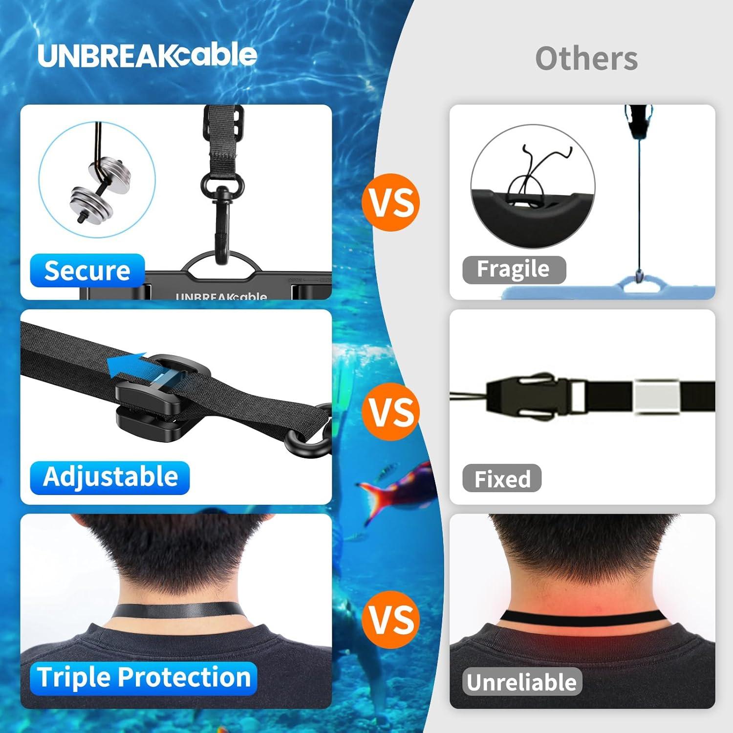Funda Impermeable UNBREAKcable - 2 Piezas para Smartphones 7"