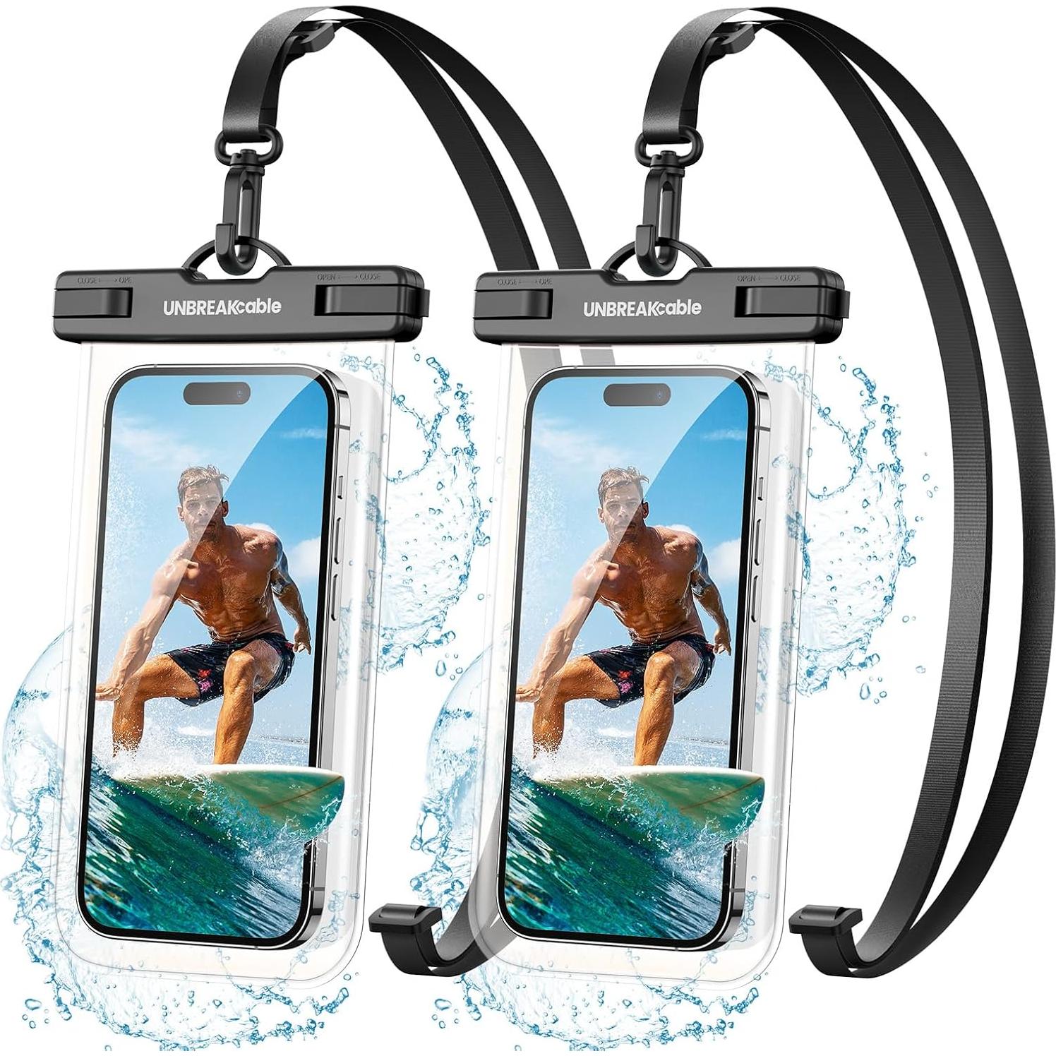 Funda Impermeable UNBREAKcable - 2 Piezas para Smartphones 7"